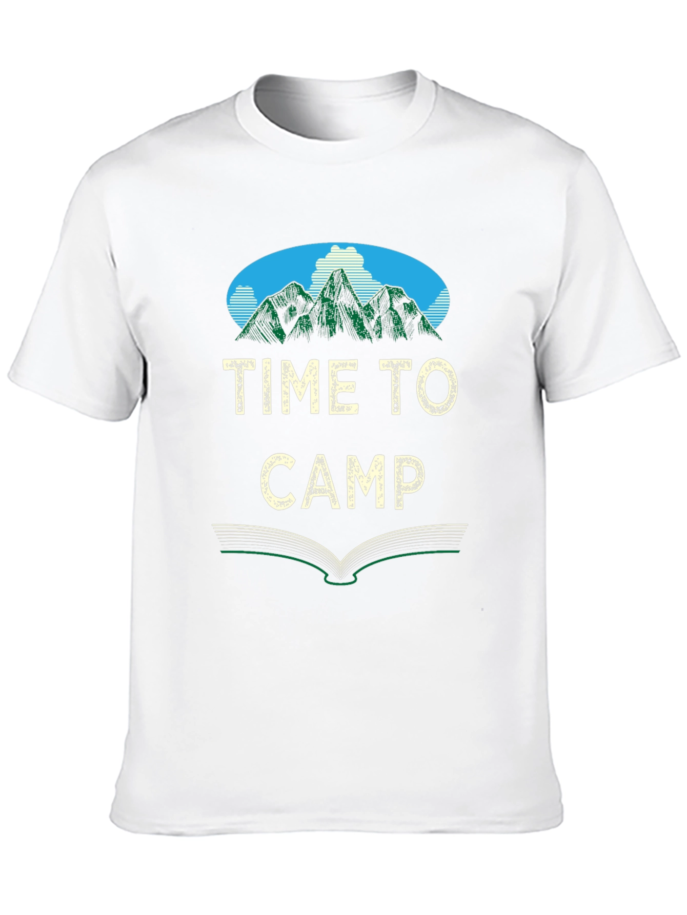 Black Time to Camp Black Graphic Tee view 10