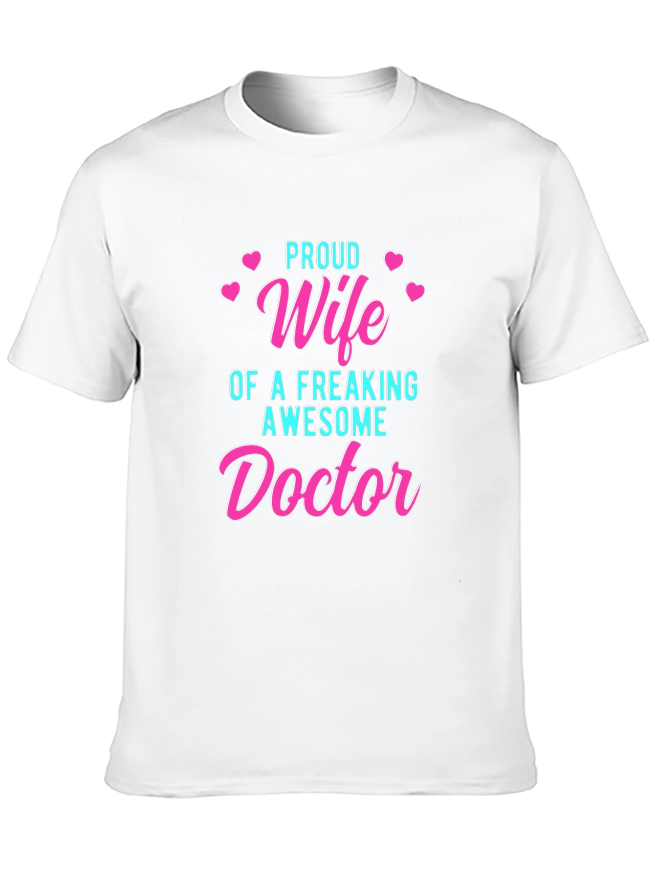 Black Proud Wife of an Awesome Doctor T-Shirt view 10