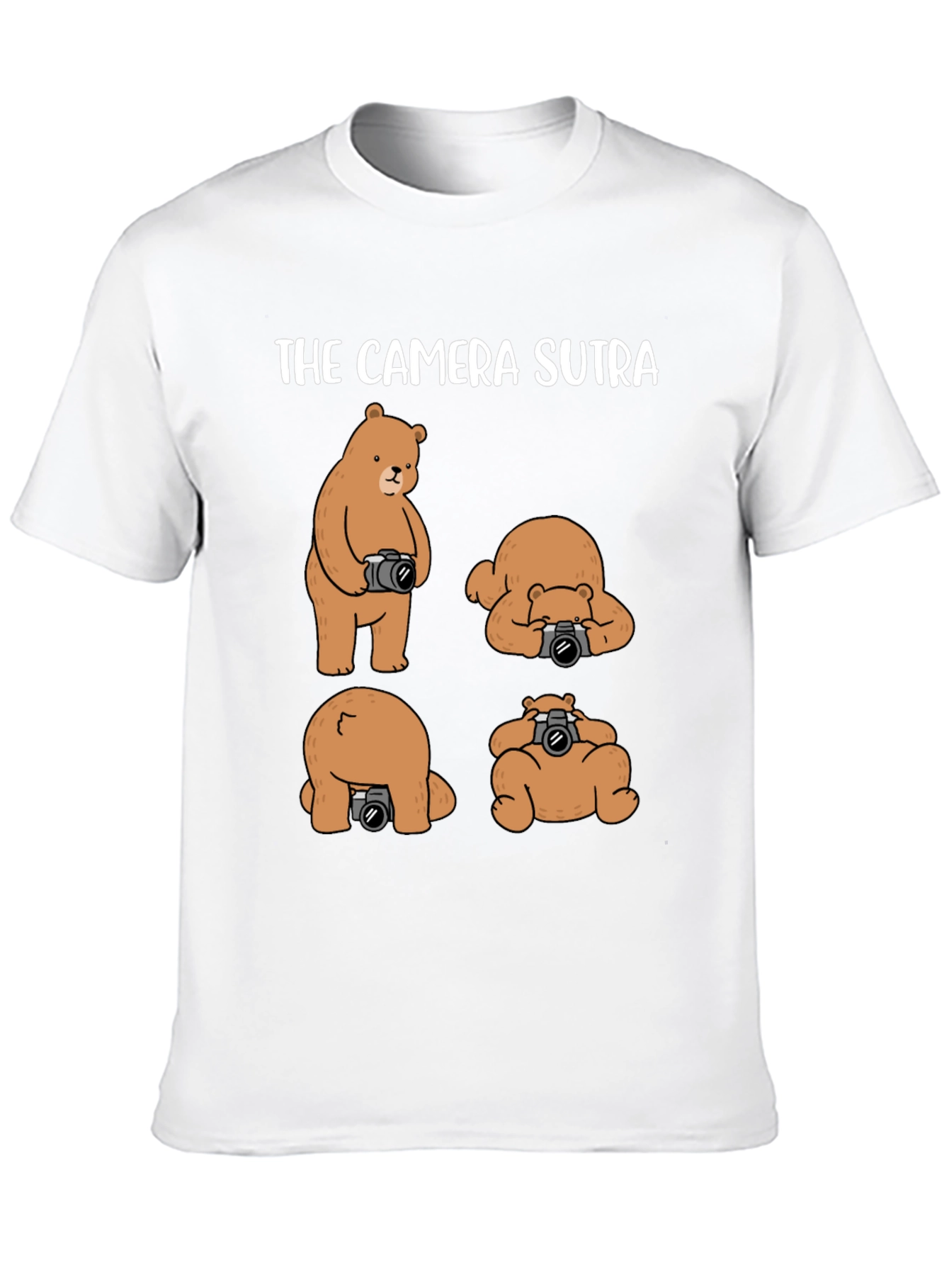 Black The Camera Sutra T-Shirt: Bear Photography Humor view 10
