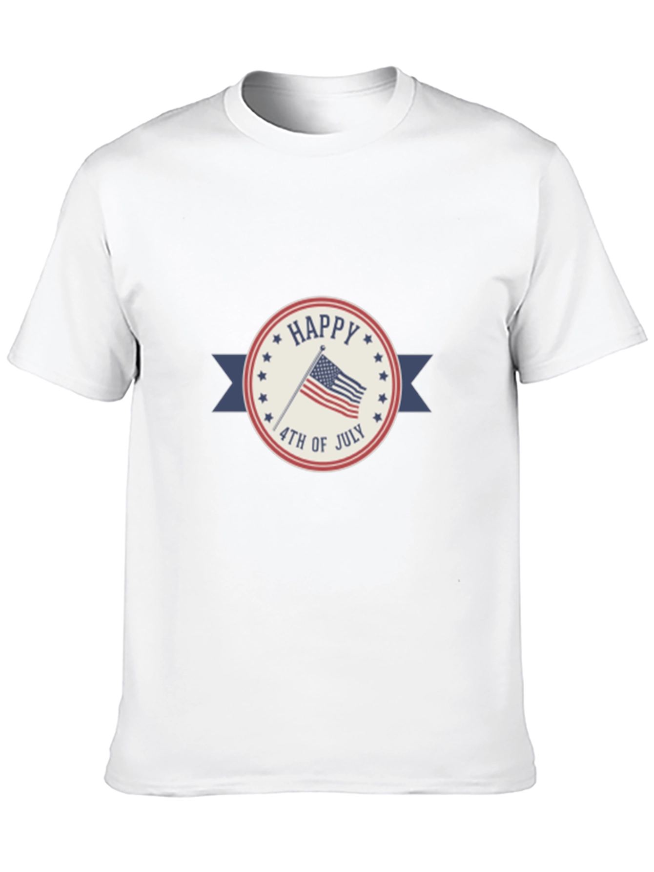 Black Happy 4th of July Patriotic T-Shirt view 10