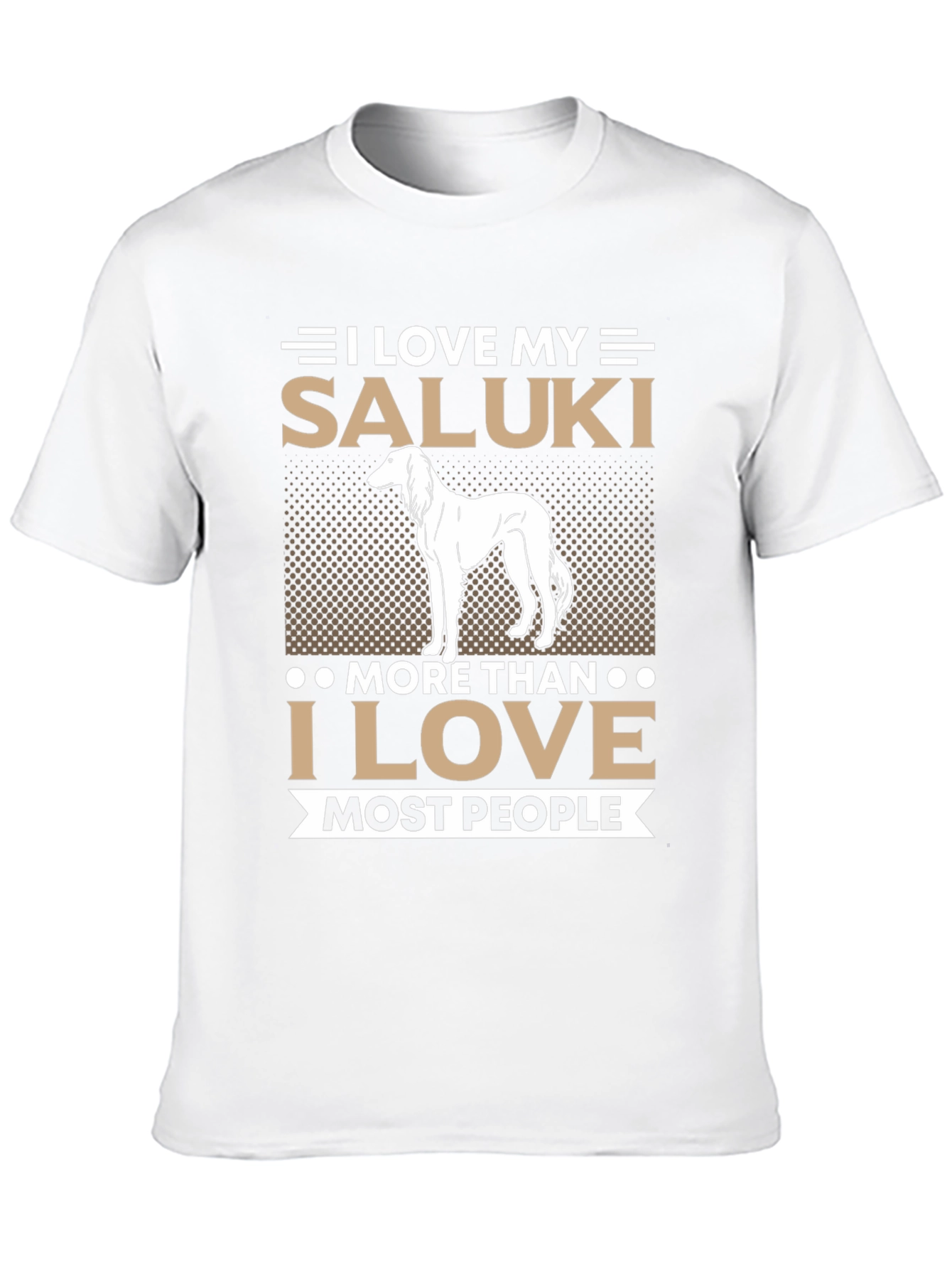 Black I Love My Saluki Dog T-Shirt, Saluki Lover Gift view 10