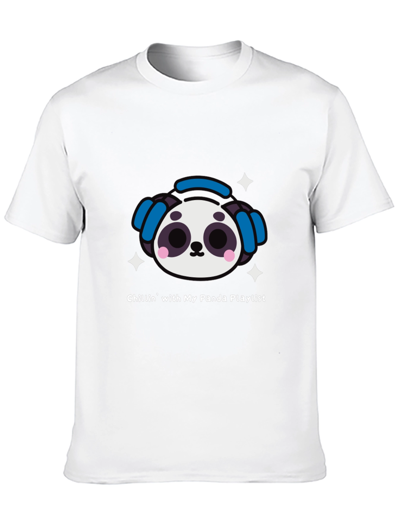 Black Panda Playlist T-Shirt - Chill Vibes view 10