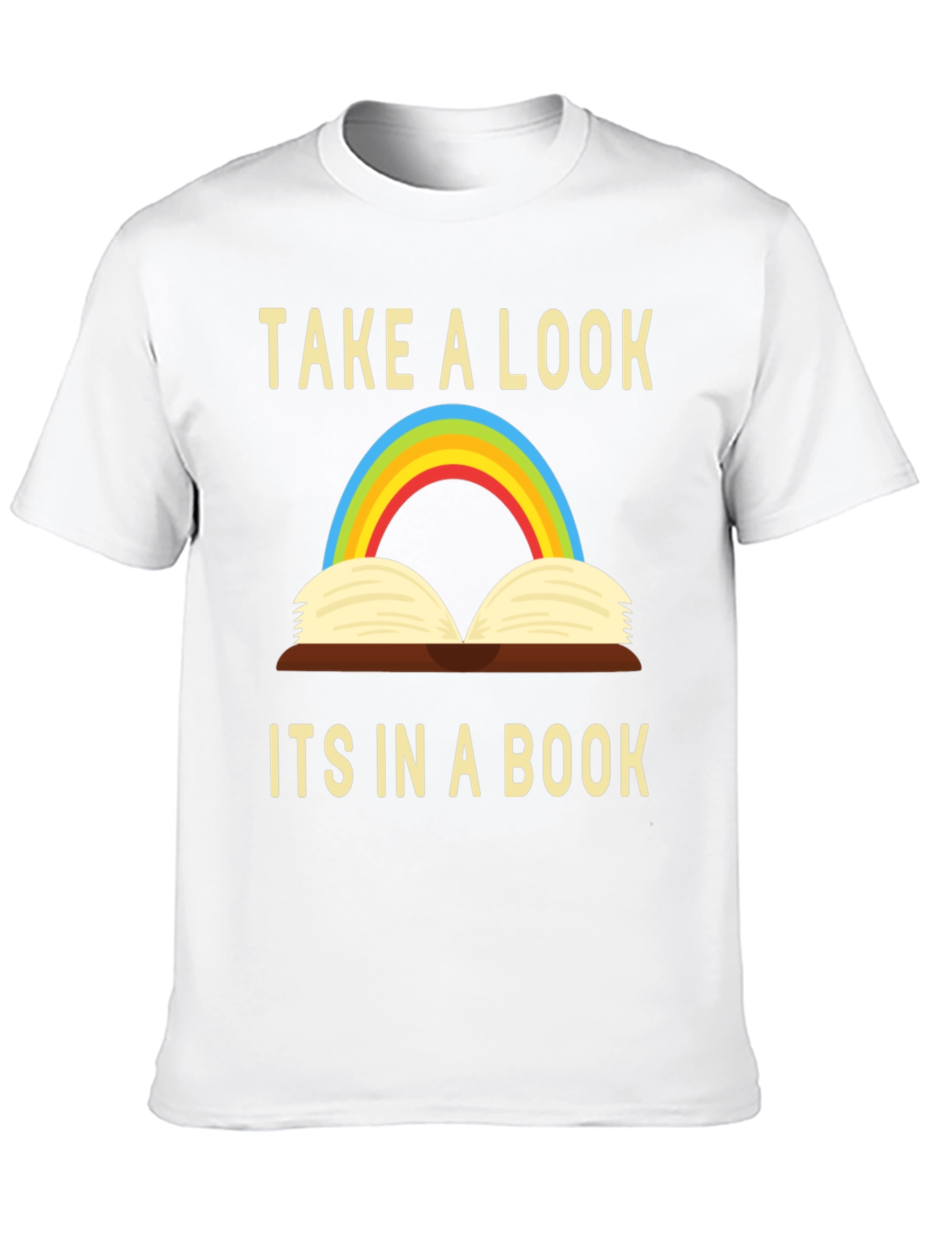 Black Take a Look - It's in a Book T-Shirt view 10