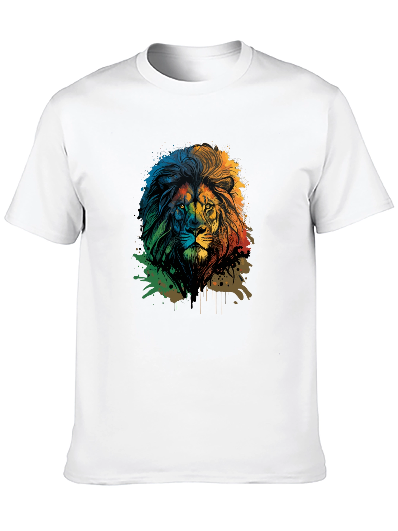 Black Lion Graphic Print Black Tee view 10