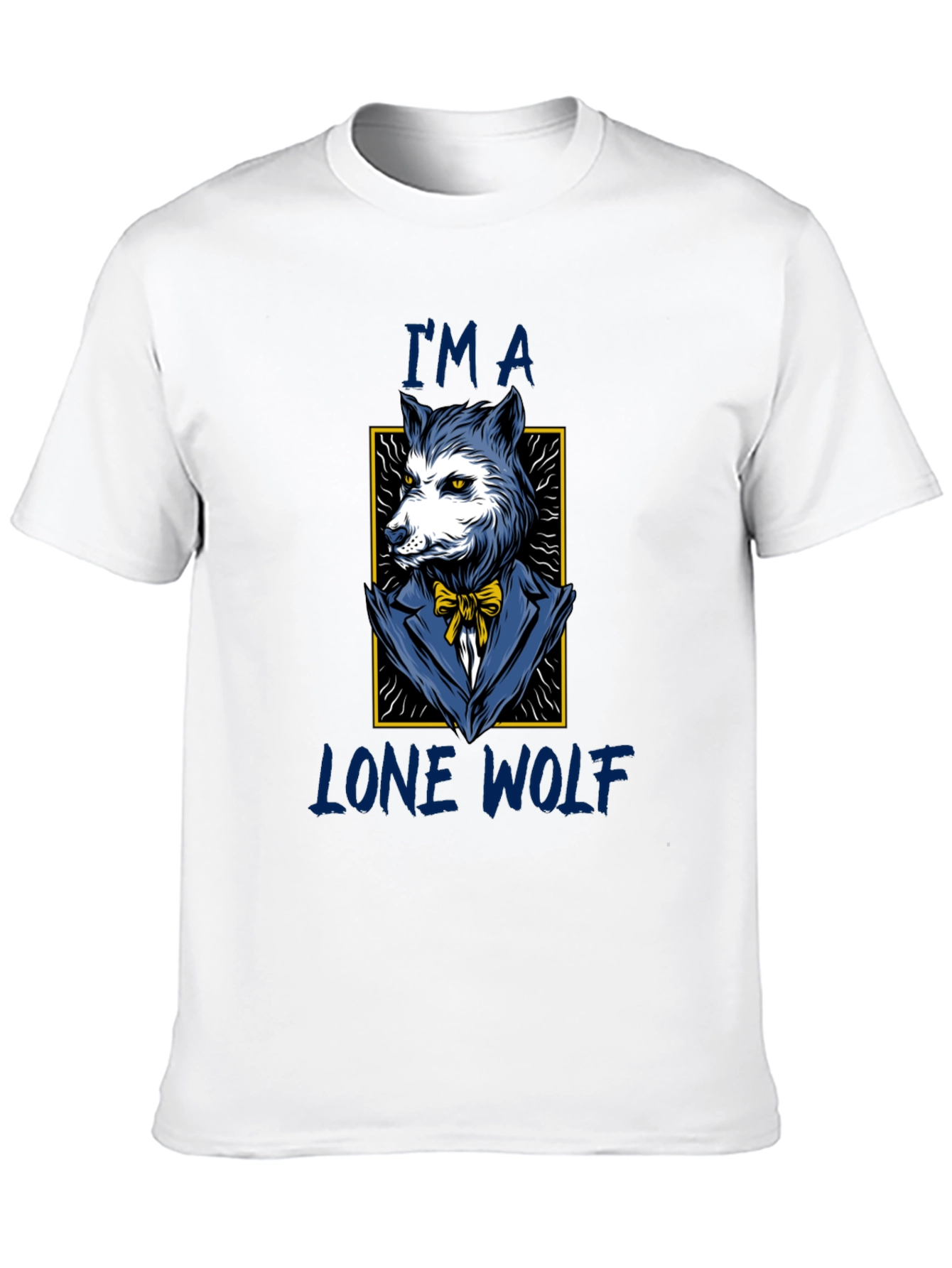 Black Lone Wolf T-Shirt - Stylish Animal Graphic Tee view 10