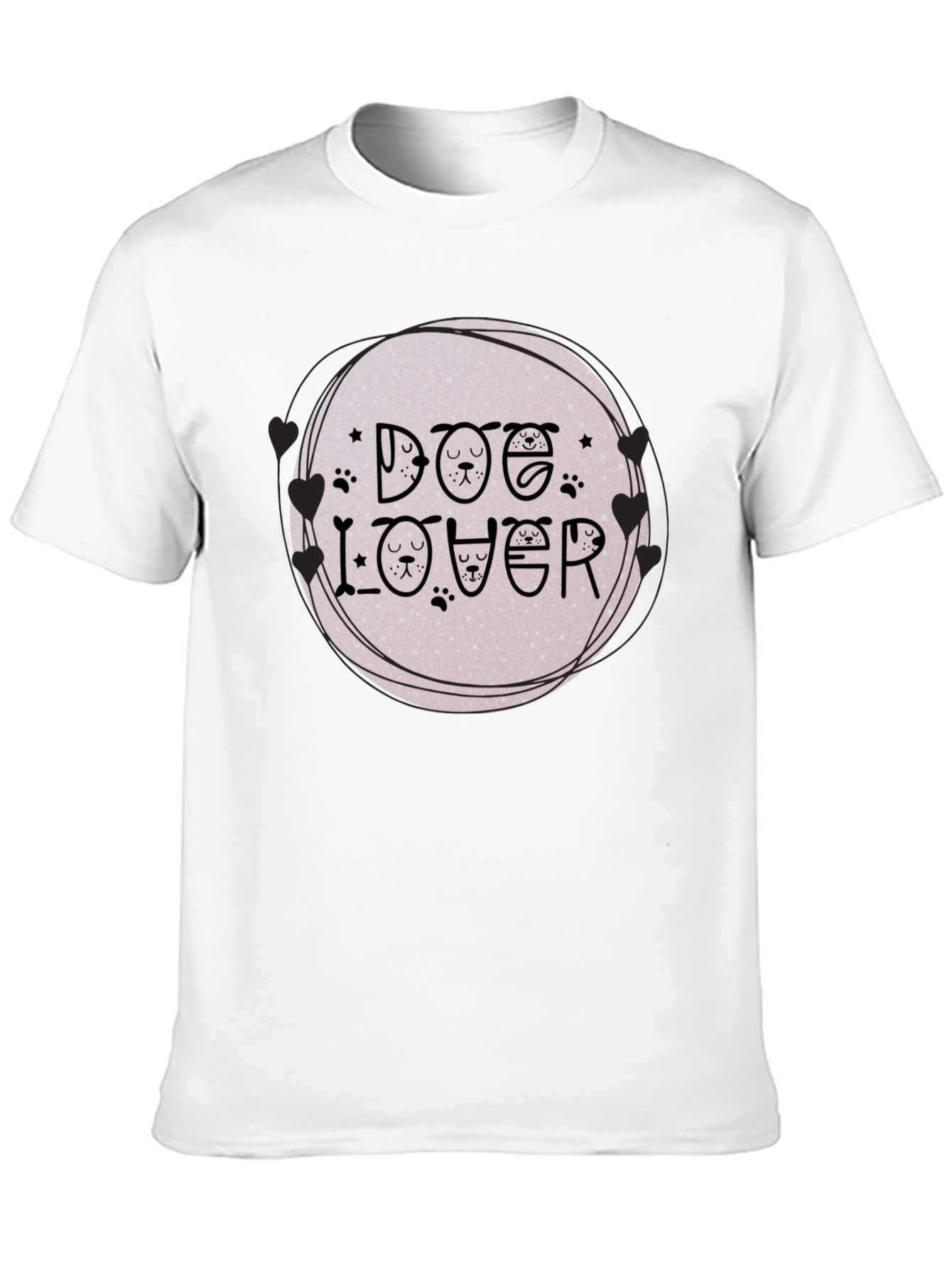 Black Dog Lover Graphic Tee - Unique Pet Design view 10
