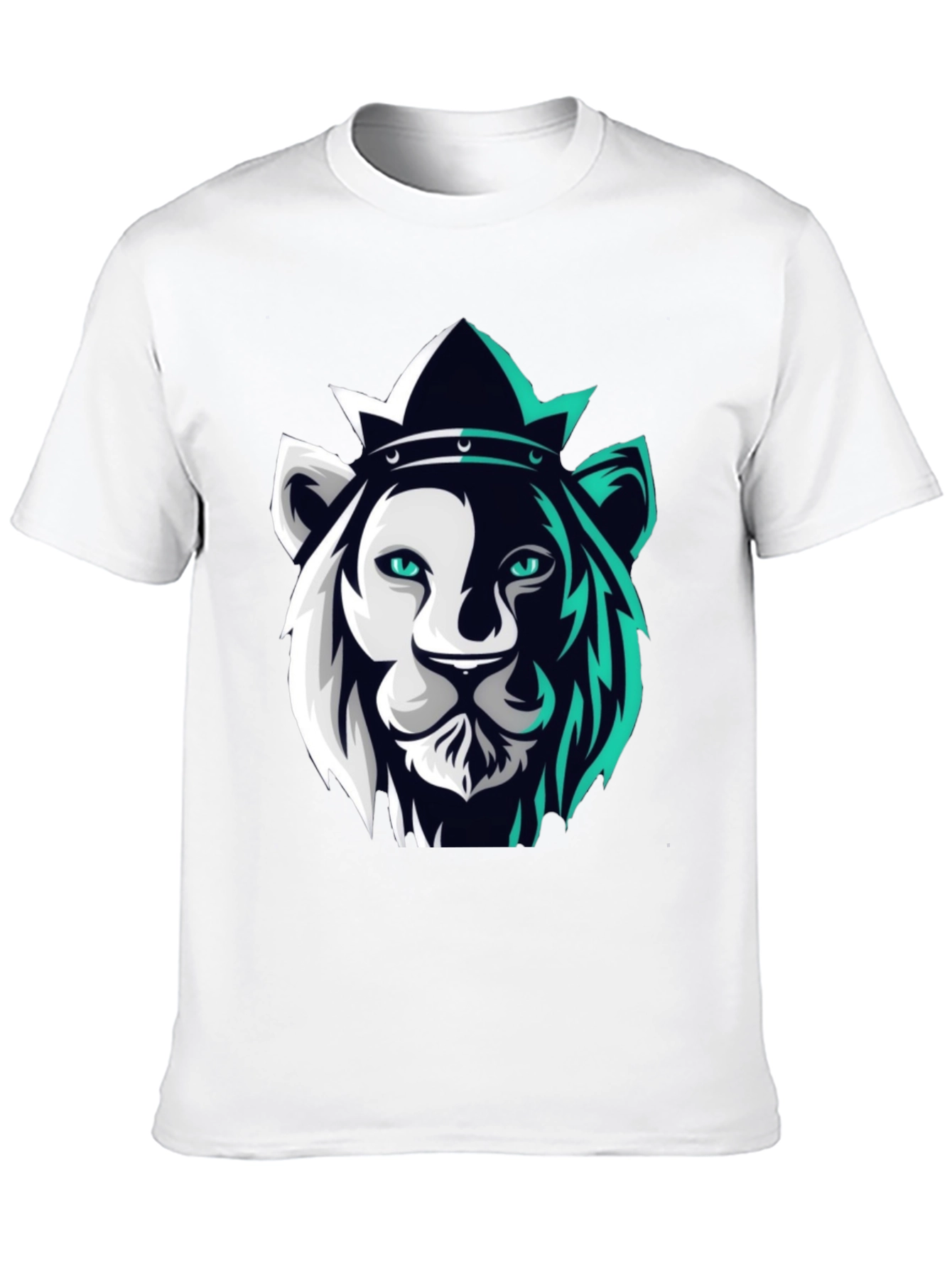 Black Lion King Graphic Tee - Modern Black T-Shirt view 10