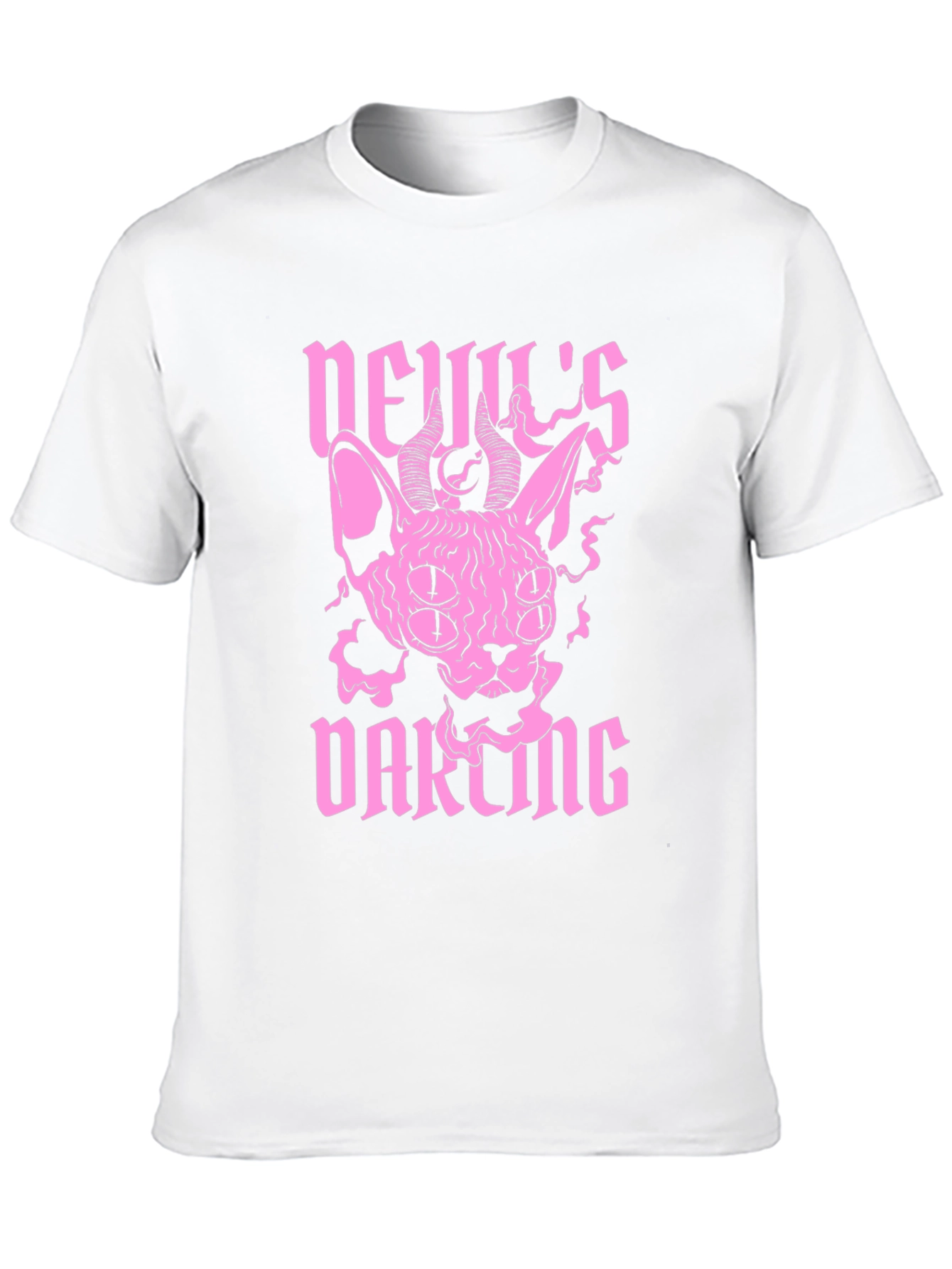 Black Devil's Darling Black Graphic T-Shirt view 10