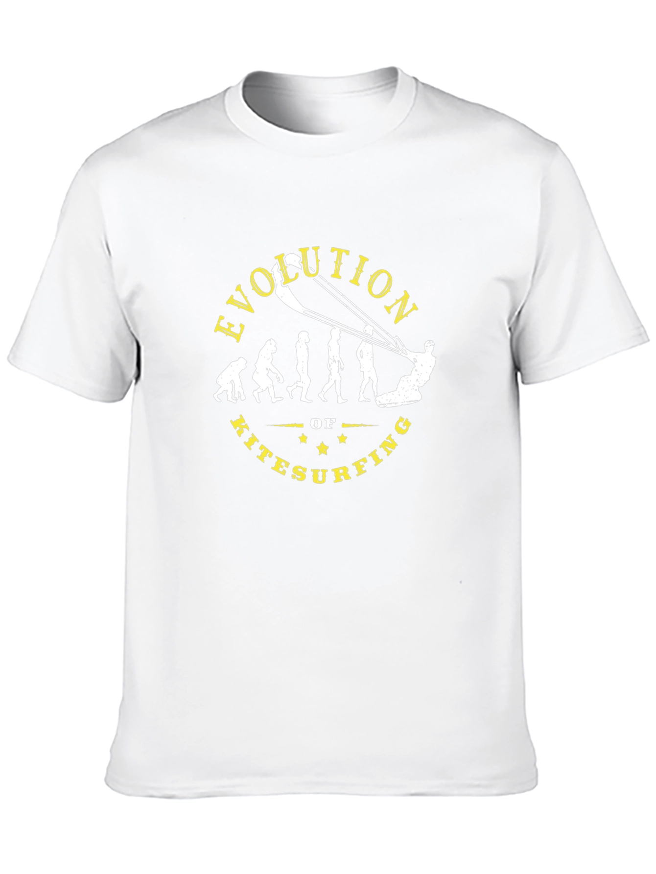 Black Evolution of Kitesurfing Graphic T-Shirt view 10