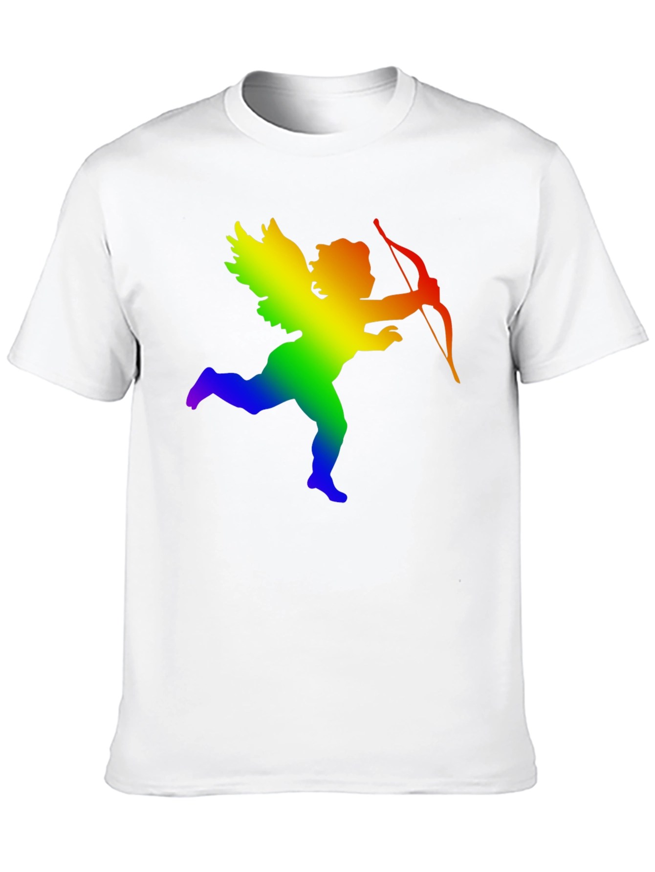 Black Rainbow Cupid Graphic Tee - Black view 10