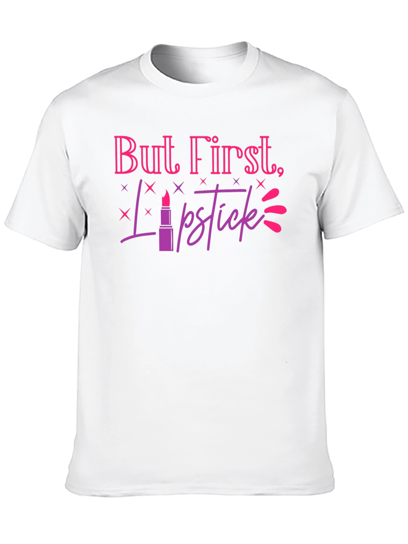 Black But First, Lipstick T-Shirt - Stylish Graphic Tee view 10