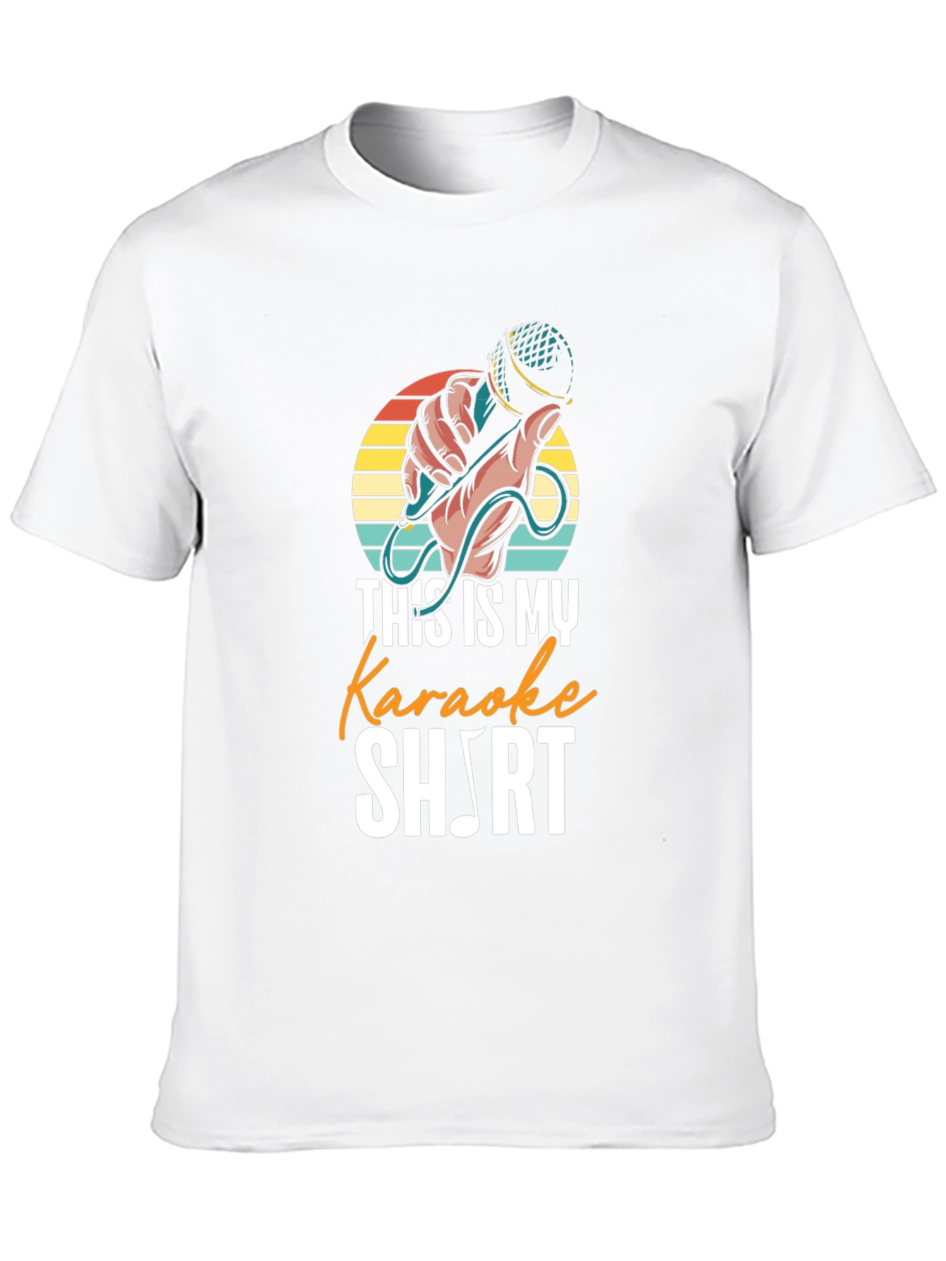 Black Karaoke Music Note Graphic T-Shirt view 10