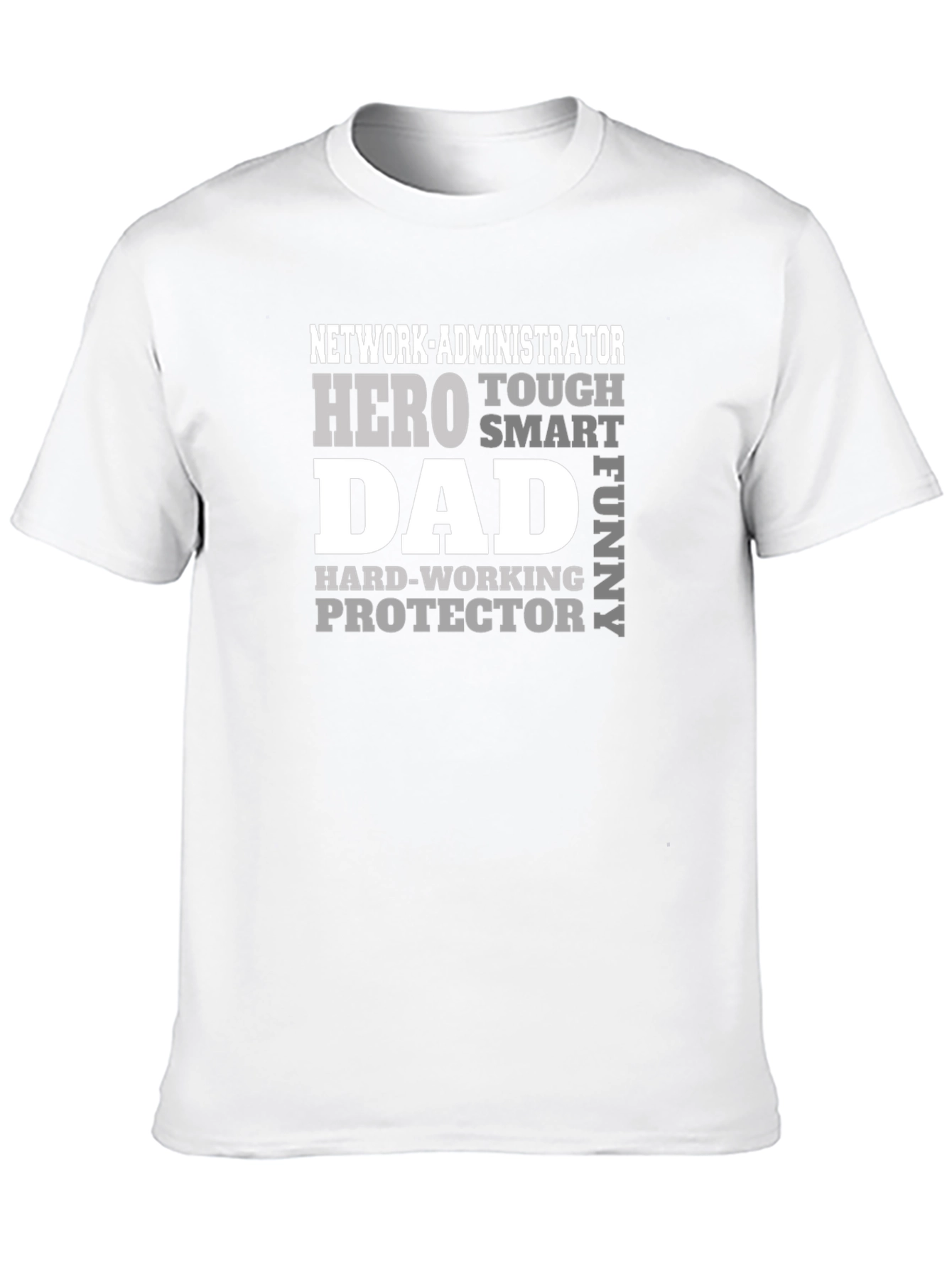 Black Network Admin Dad T-Shirt - Hero Protector Funny view 10