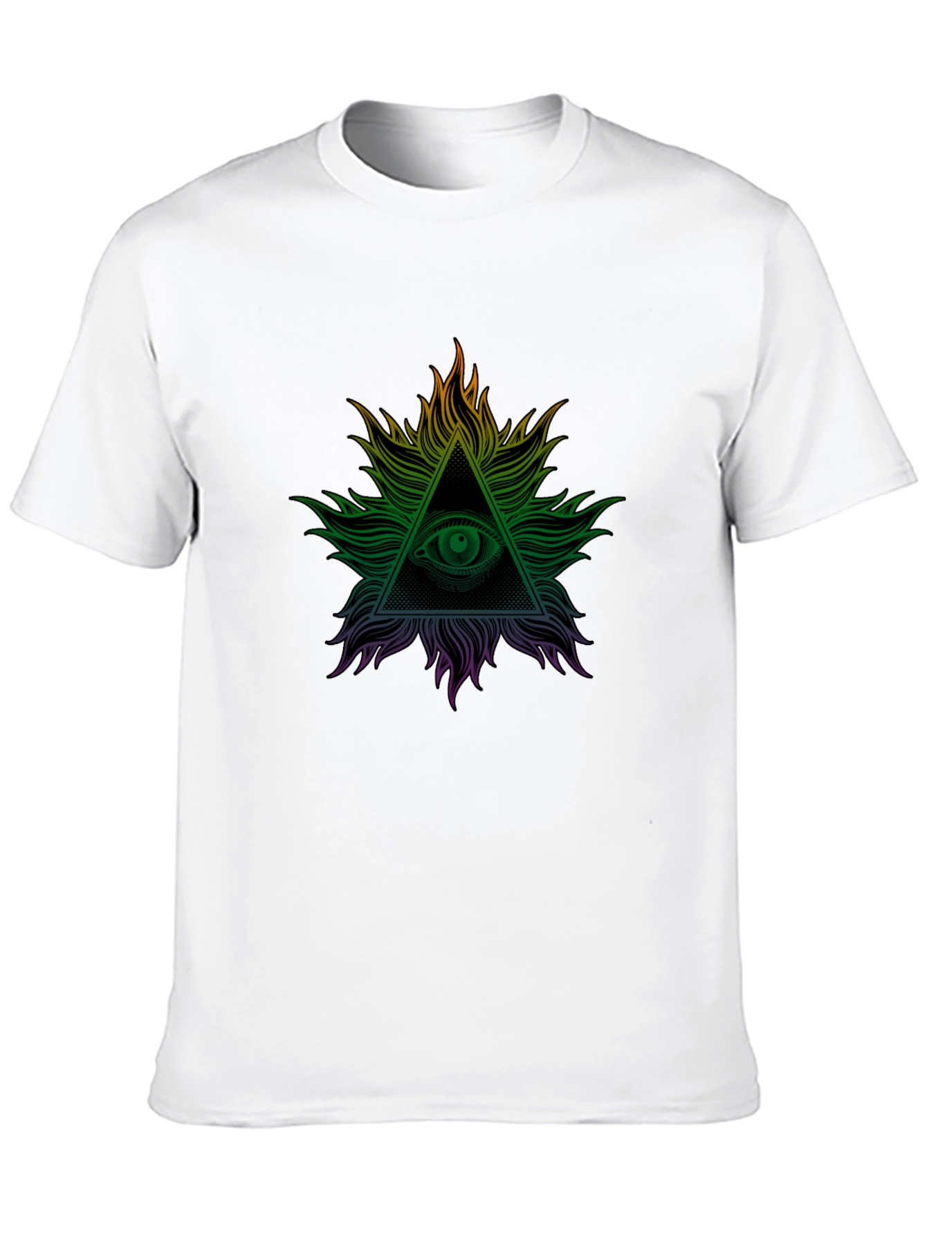 Black All Seeing Eye Graphic Tee - Illuminati Design view 10