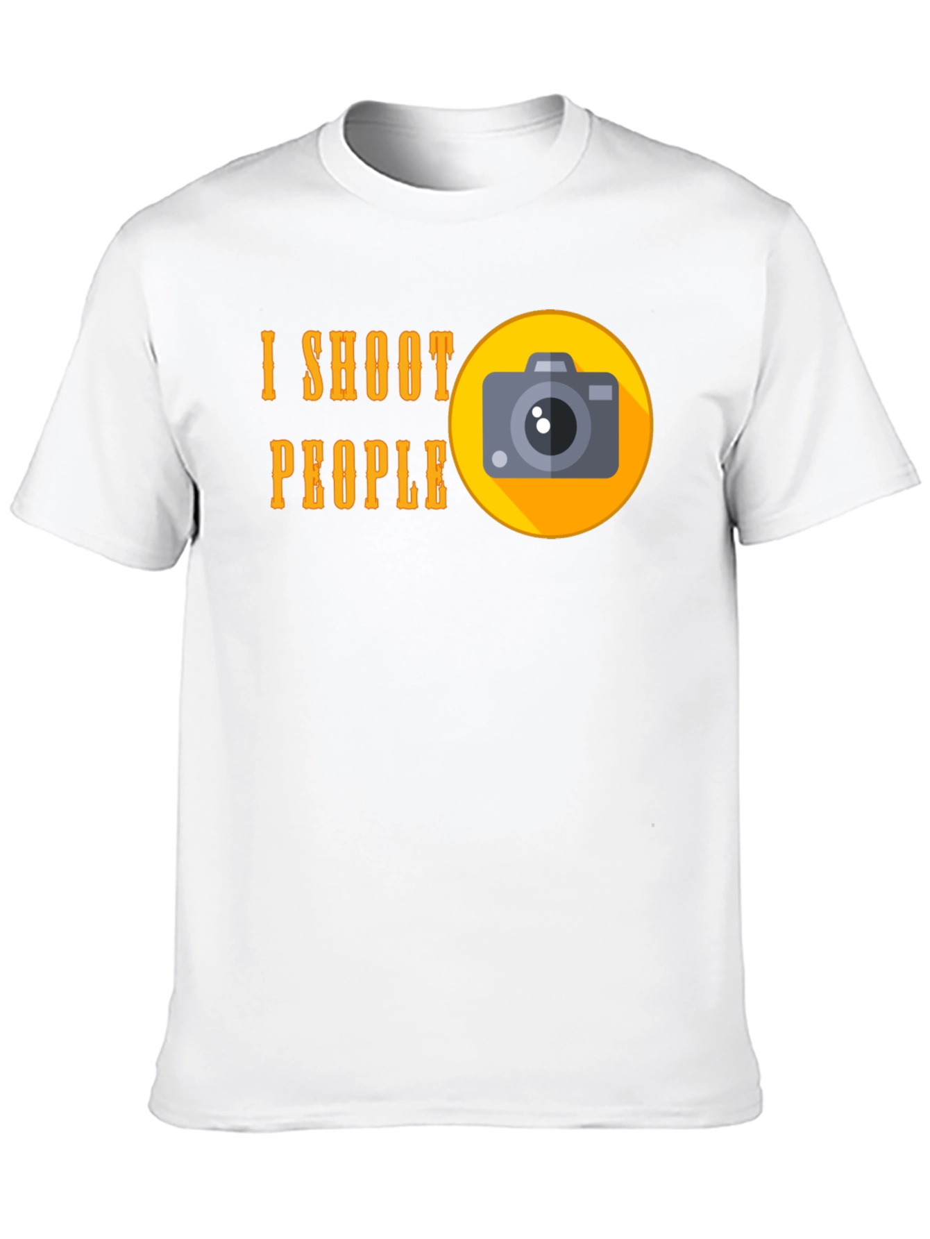 Black I Shoot People T-Shirt - Funny Photographer Tee view 10