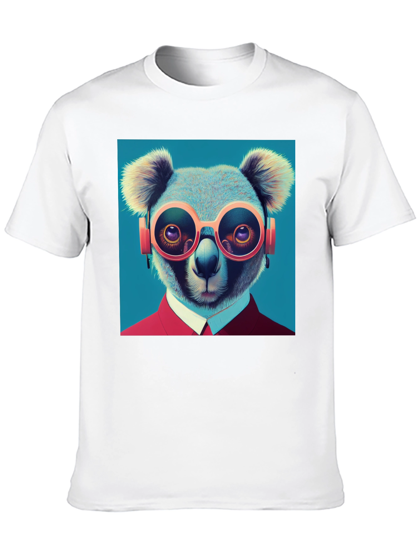 Black Koala in Specs Graphic Tee - Unique Animal Design view 10