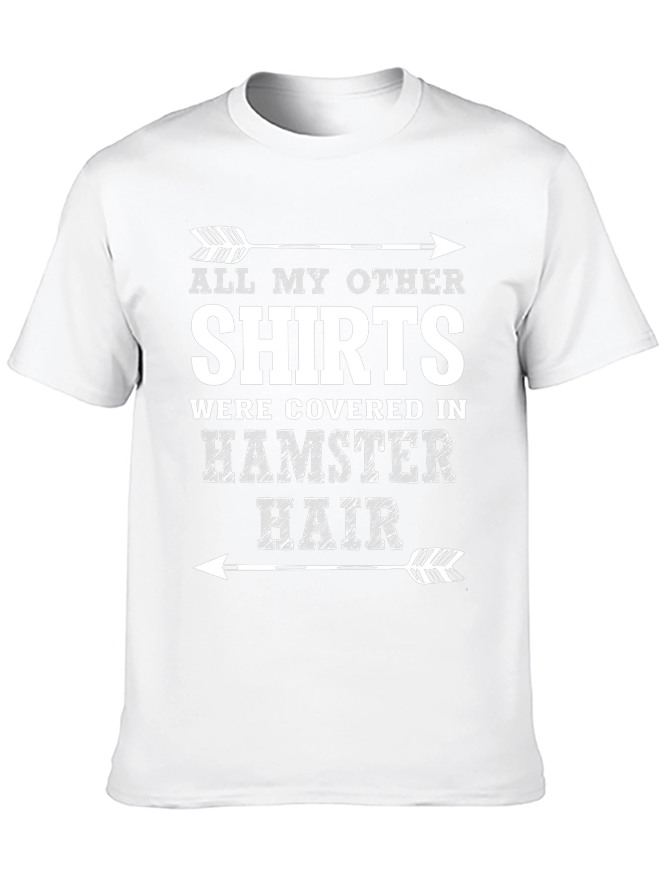 Black Hamster Hair T-Shirt - Funny Pet Owner Tee view 10