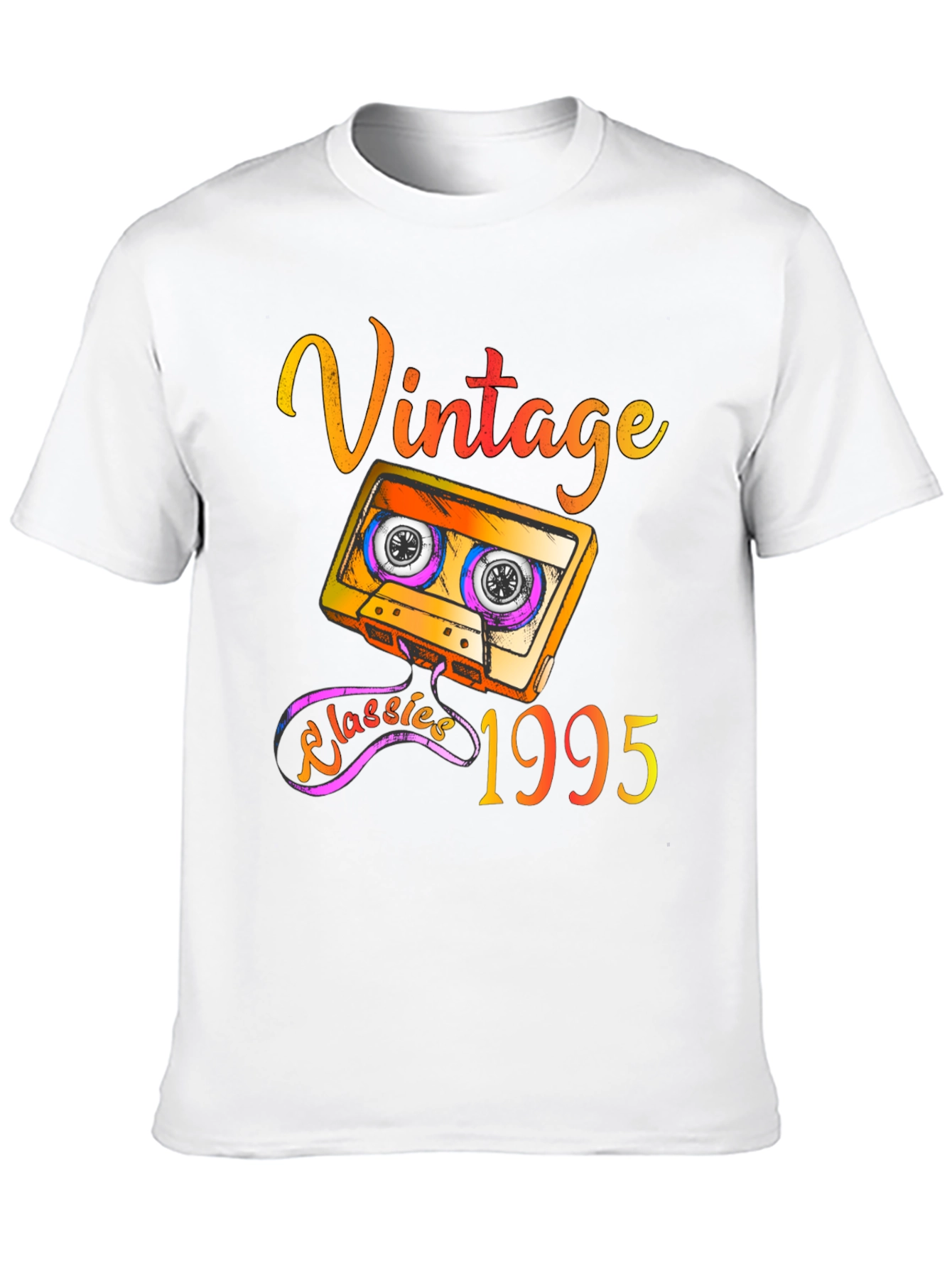 Black Vintage 1995 Cassette Tape T-Shirt - Retro Classics view 10
