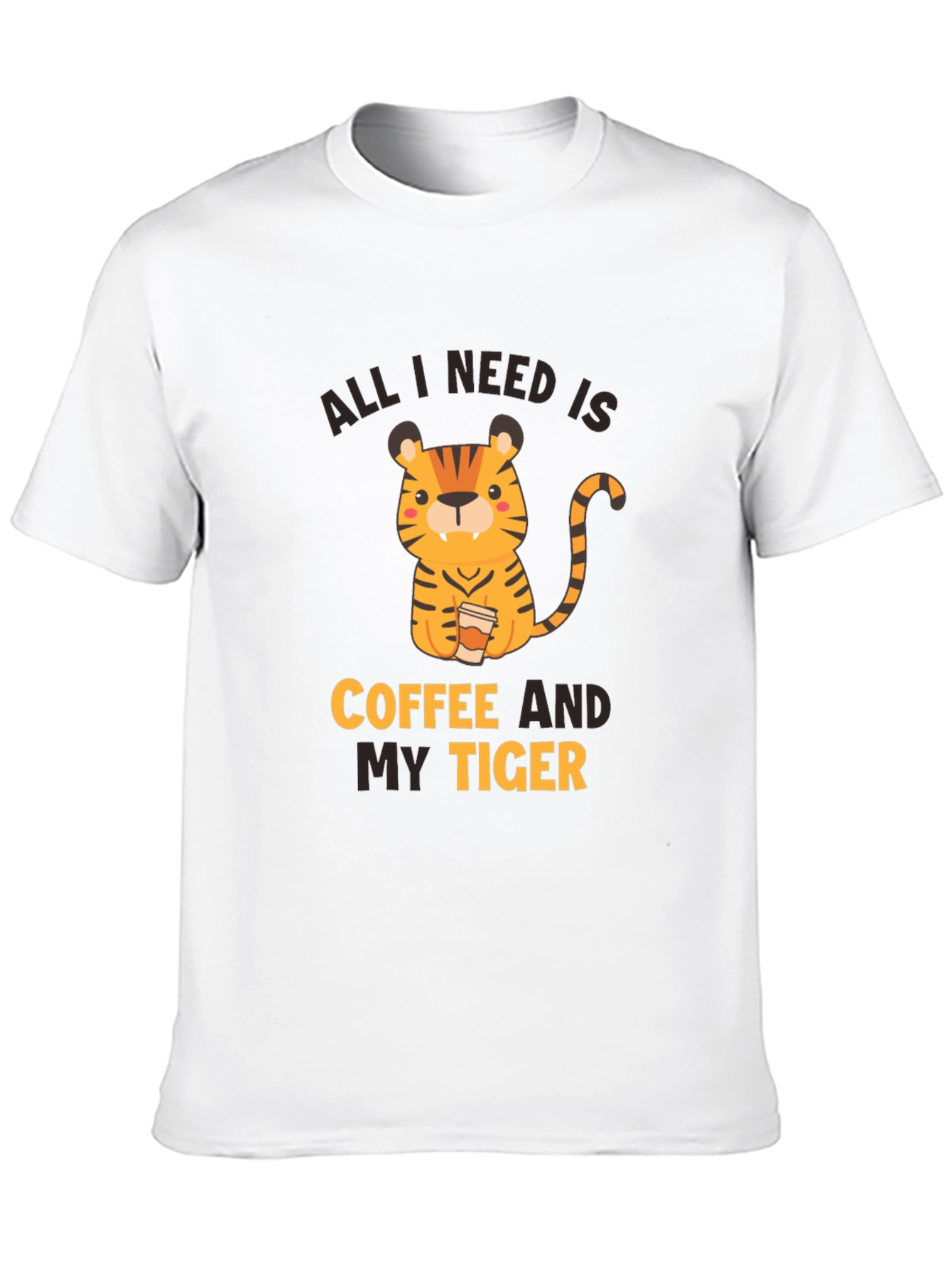 Black Coffee and My Tiger Graphic Tee view 10