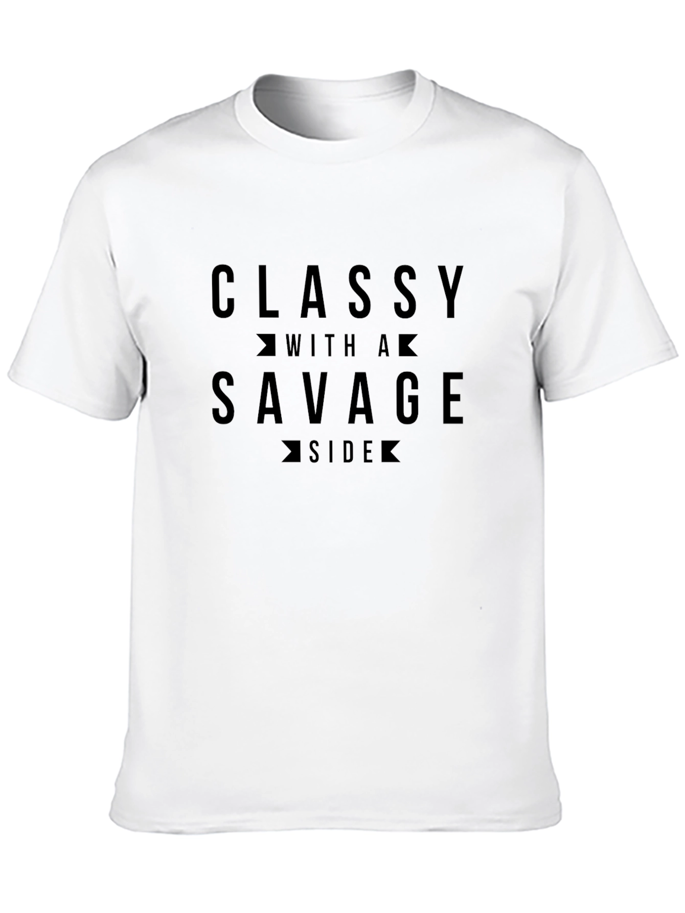 Black Classy With A Savage Side Graphic T-Shirt view 10