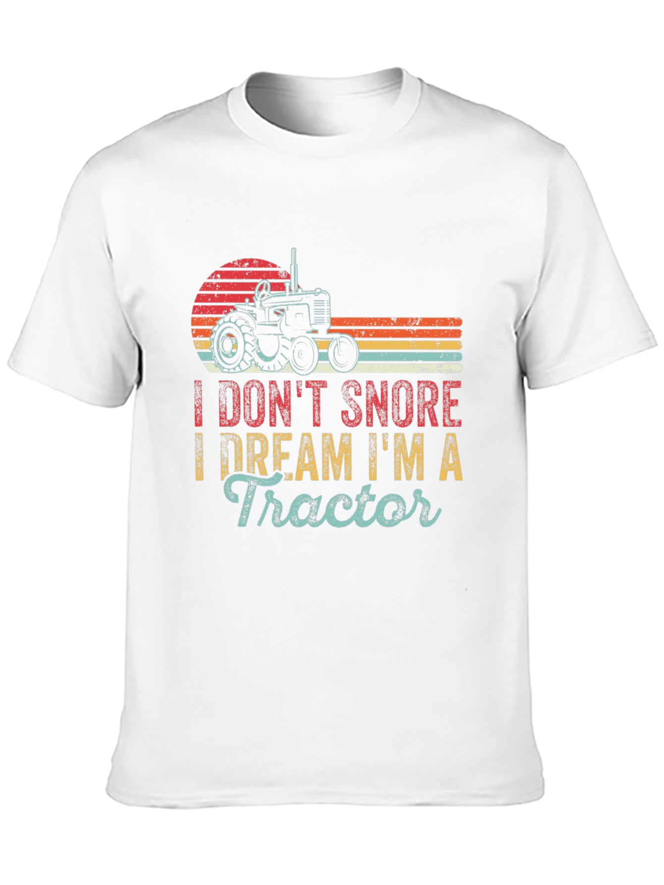 Black I Don't Snore I Dream I'm A Tractor Graphic Tee view 10