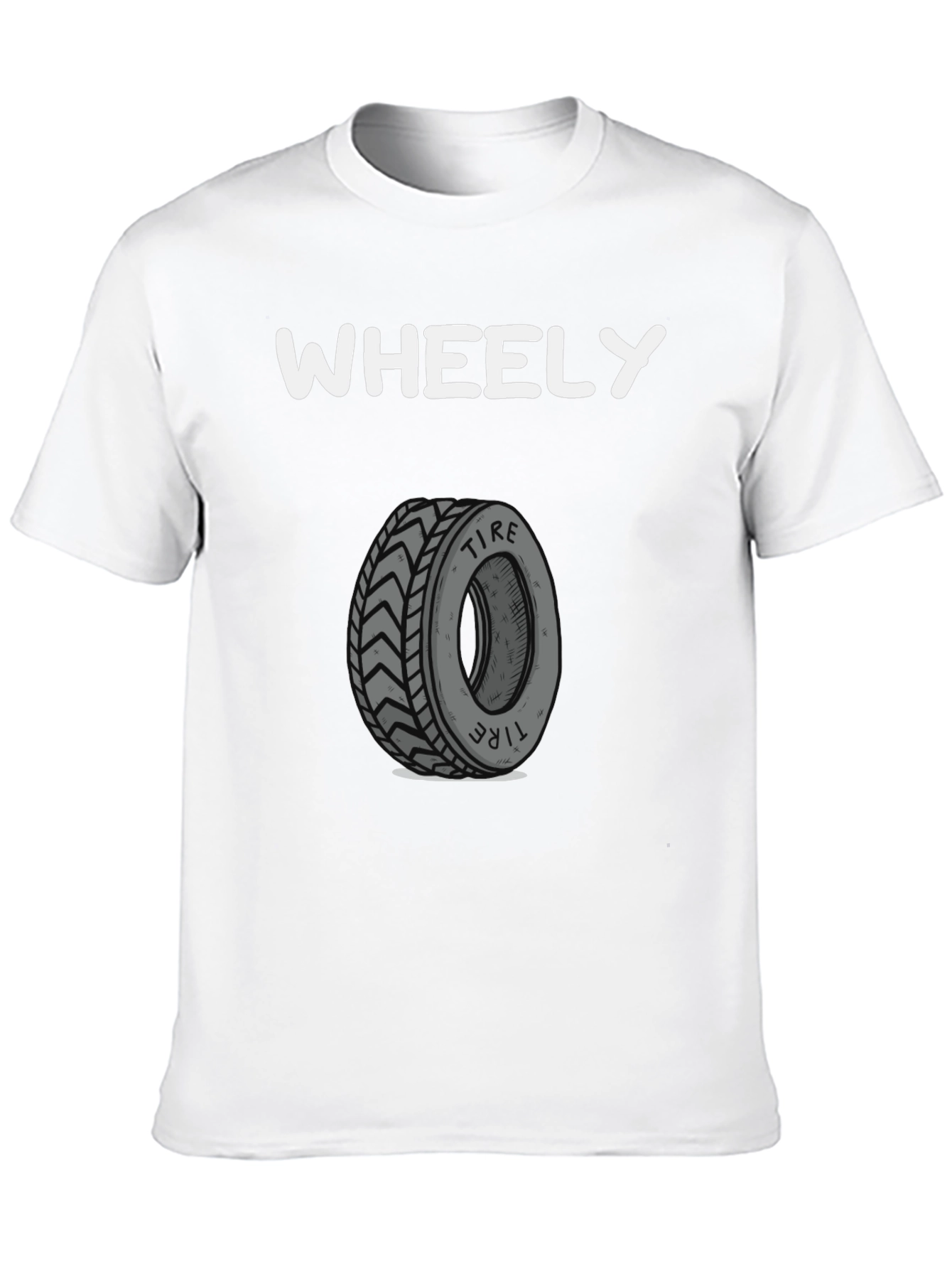 Wheely Tire T-Shirt -  Cool Graphic Tee - 10