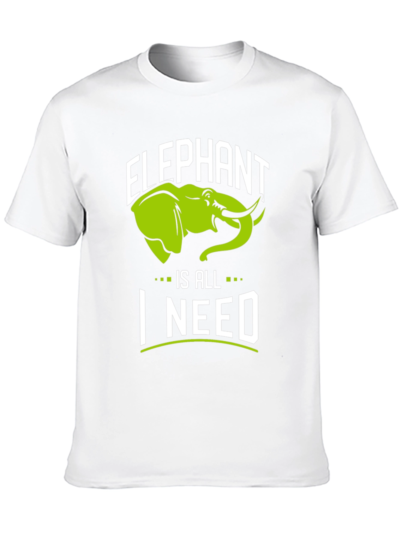 Black Elephant Is All I Need Black Graphic T-Shirt view 10
