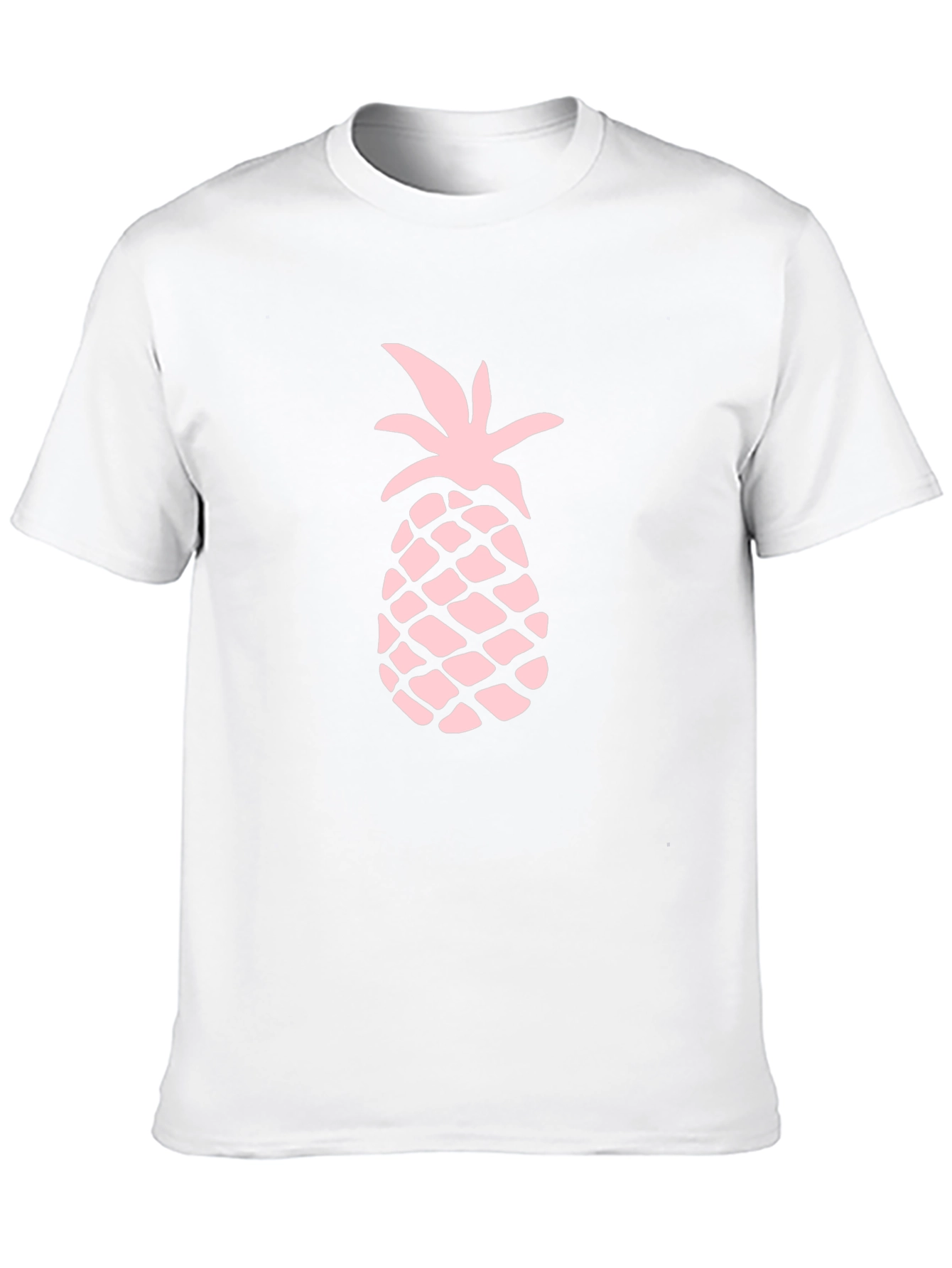 Black Pineapple Print Black T-Shirt - Tropical Summer Style view 10