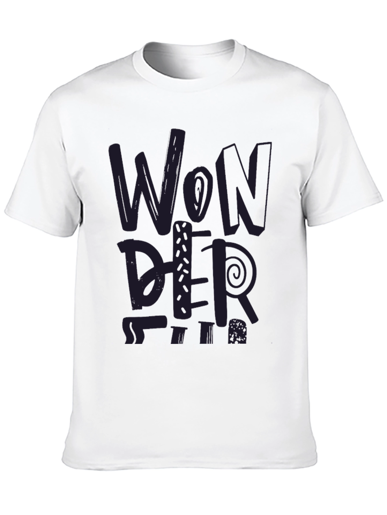 Black Wonder Graphic Tee - Trendy Print view 10
