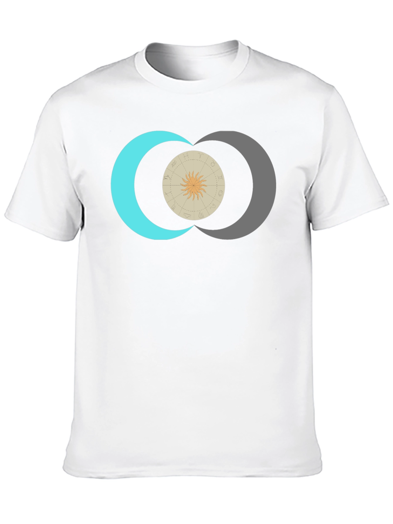 Black Celestial Sun & Moon Graphic Tee - Black view 10