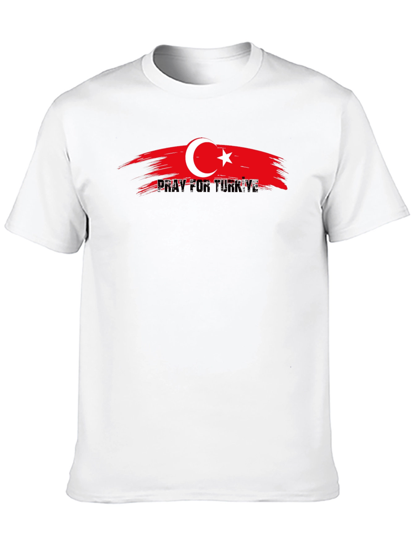 Black Pray for Turkiye Black T-Shirt view 10