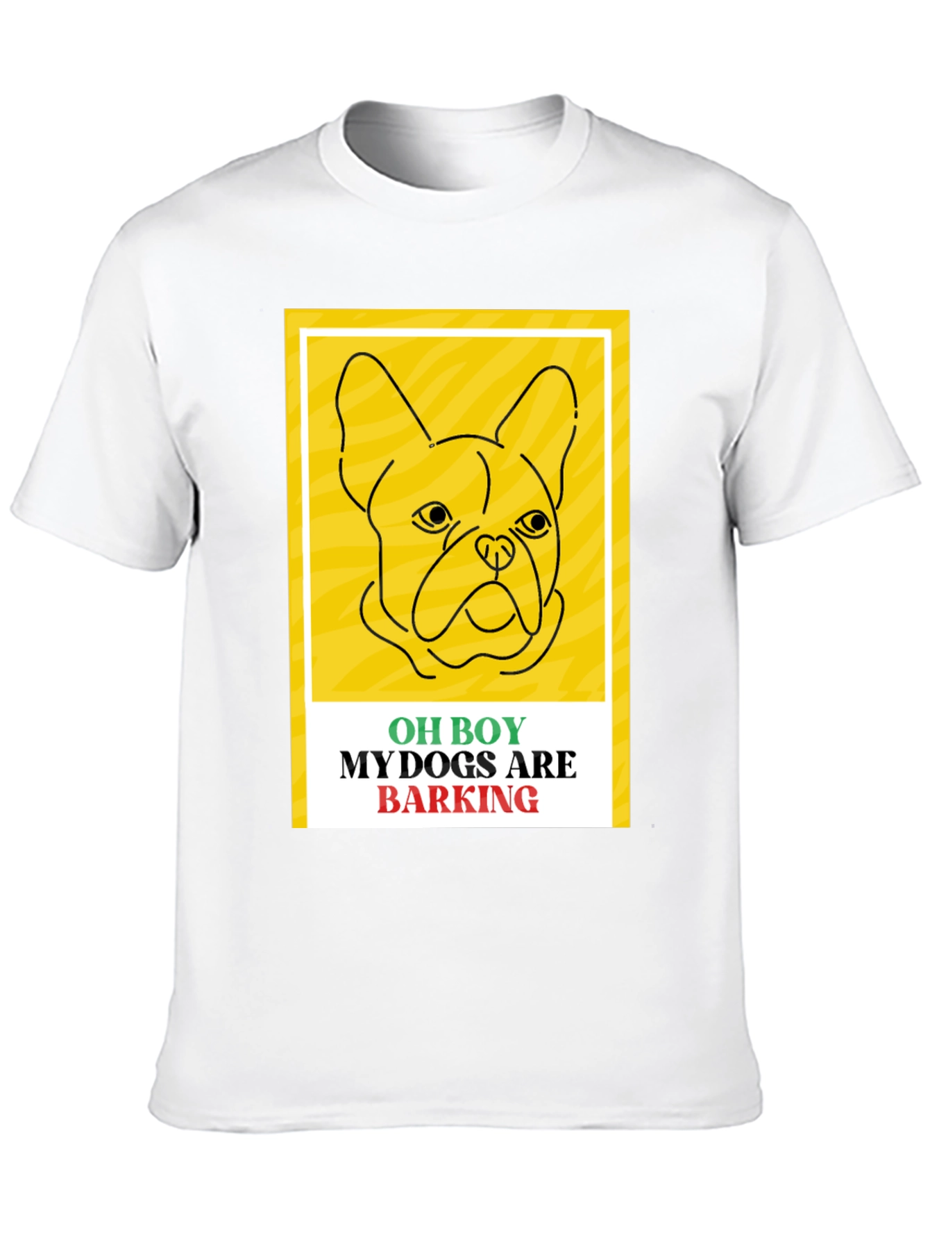 Black Funny Dog T-Shirt - Oh Boy My Dogs Are Barking view 10