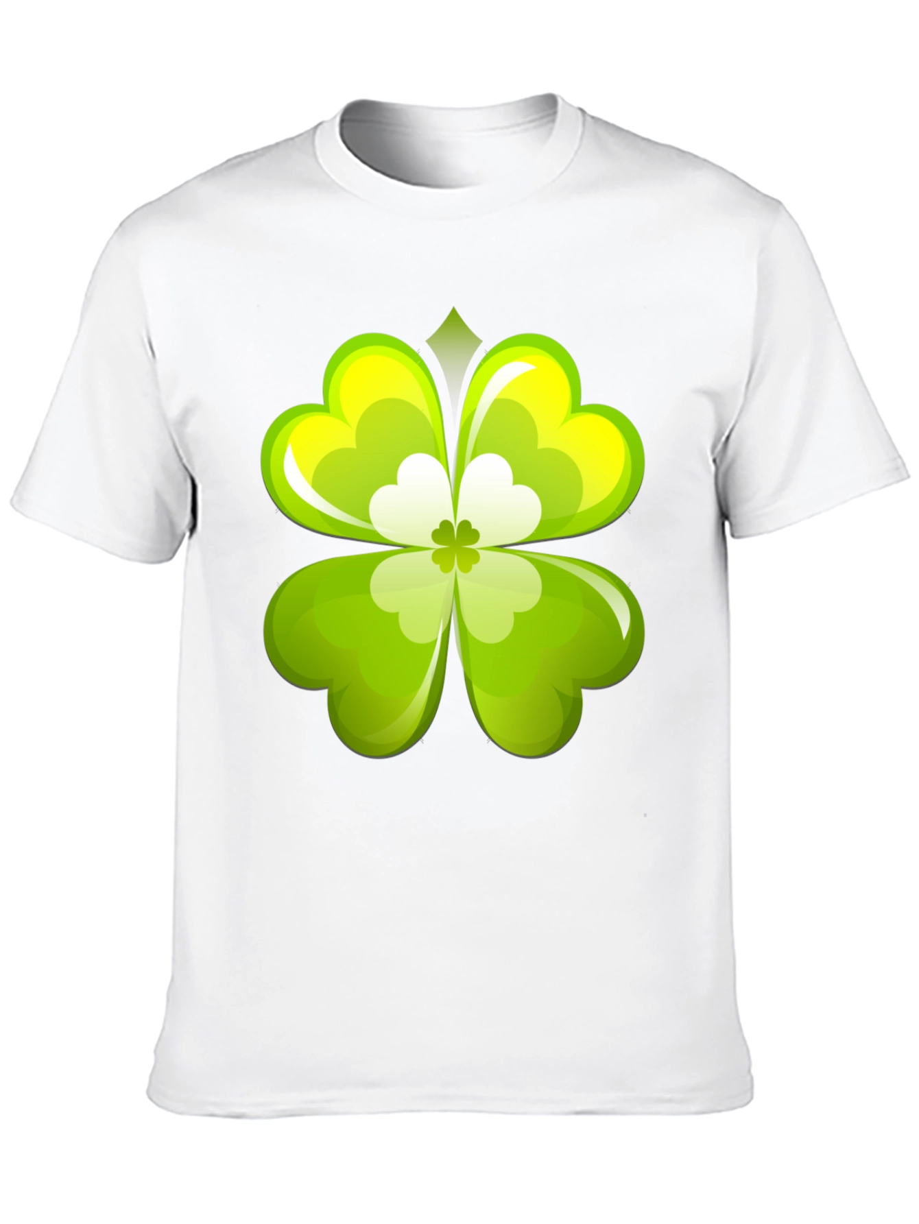 Black Lucky Clover Graphic Tee - Black view 10