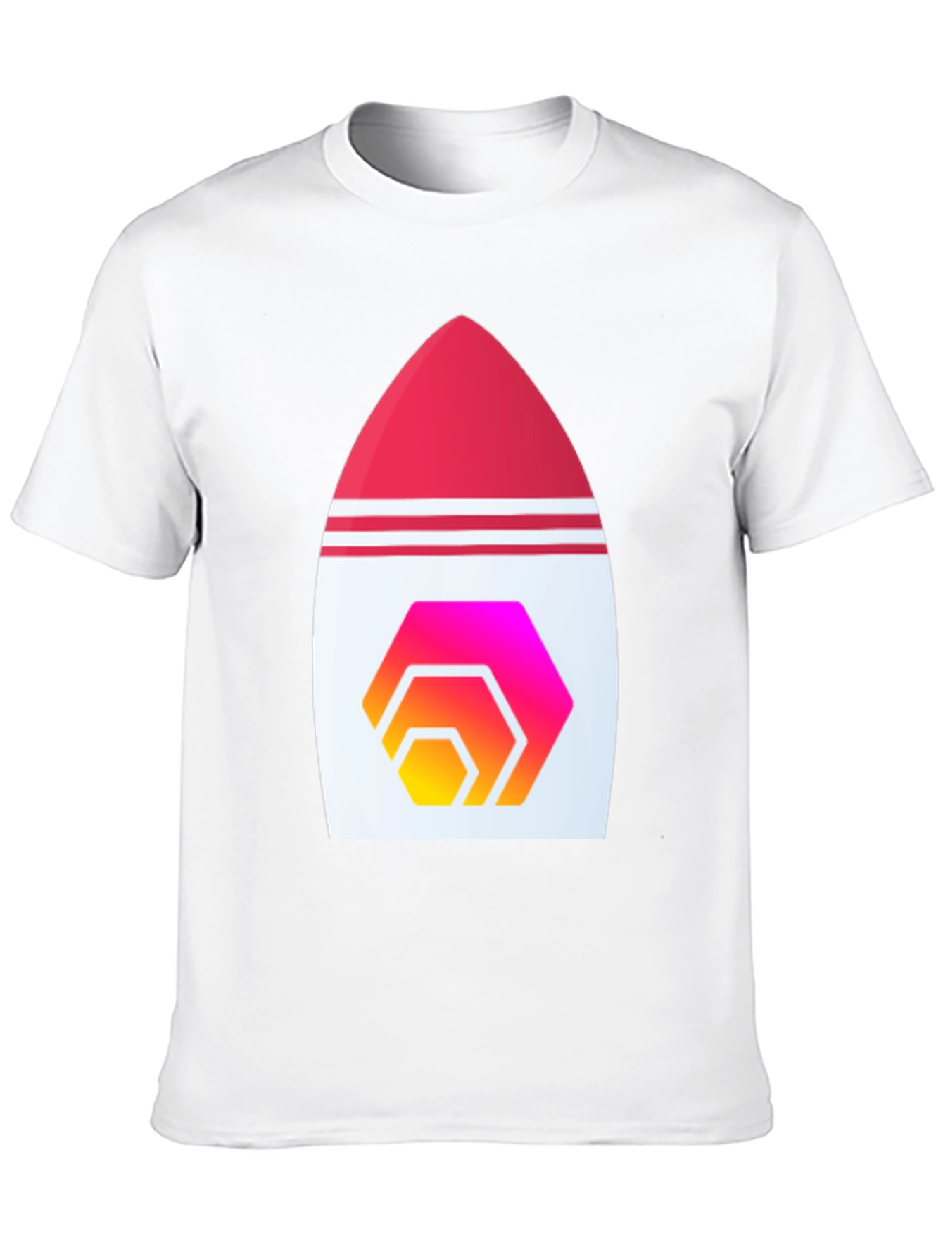 Black Hex Crypto Rocket T-Shirt - Black Cotton Blend view 10