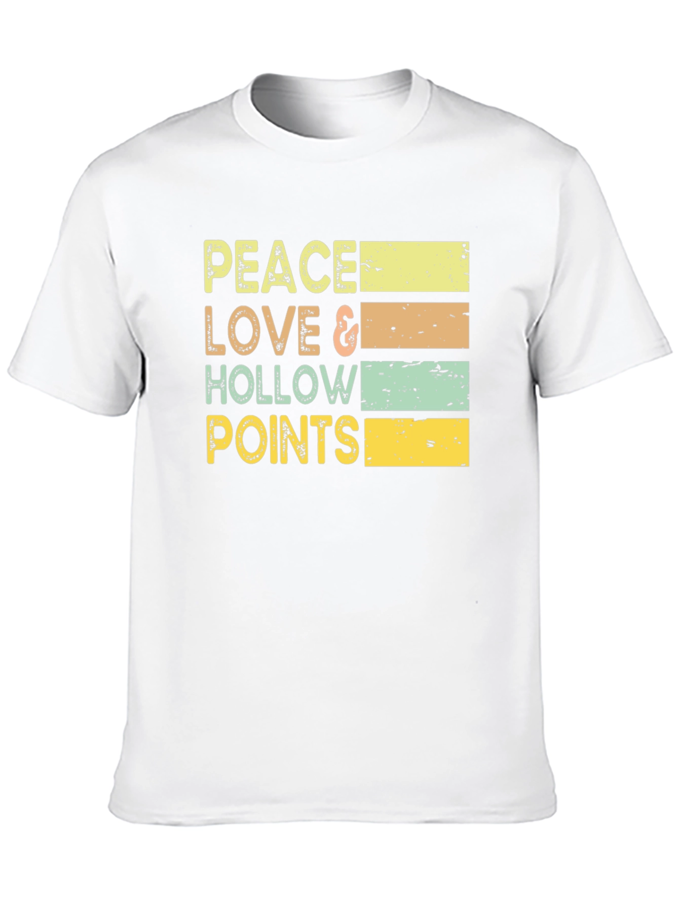 Black Peace Love Hollow Points Graphic Tee view 10
