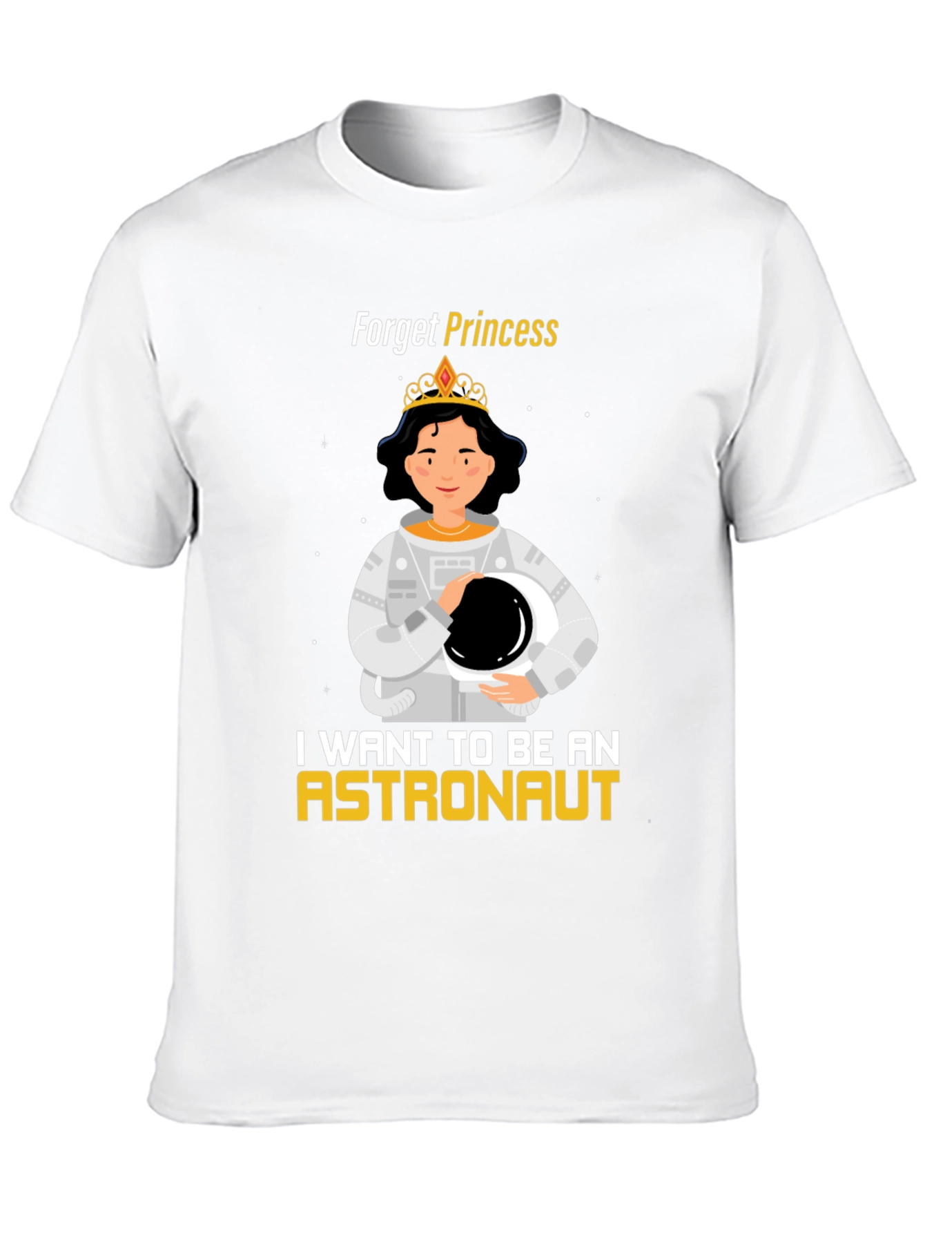 Black Forget Princess, Astronaut T-Shirt view 10