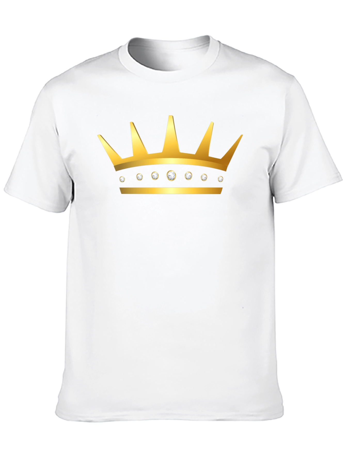 Black Gold Crown Graphic T-Shirt - Stylish Men's Tee view 10