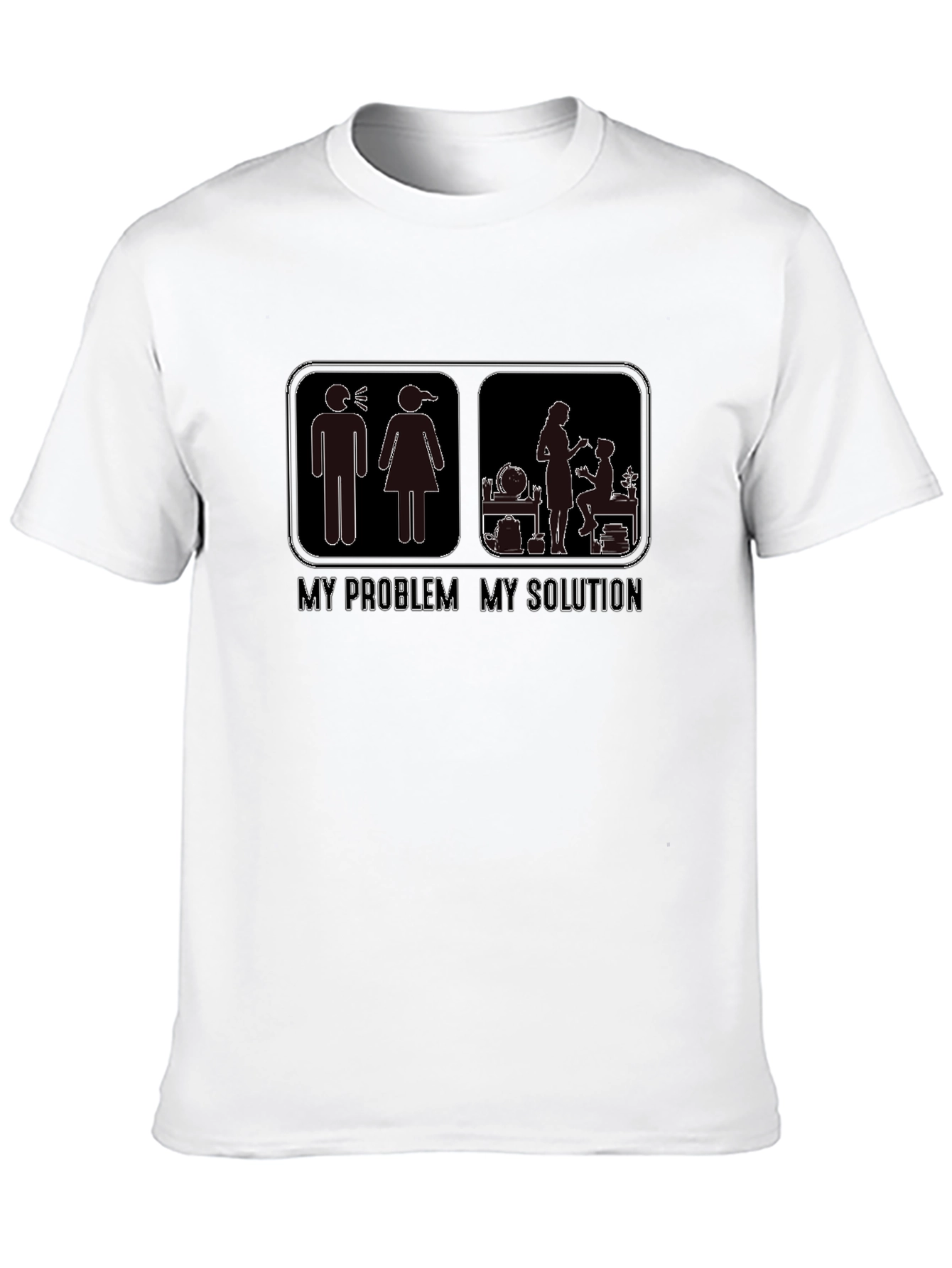 Black My Problem, My Solution Graphic T-Shirt view 10