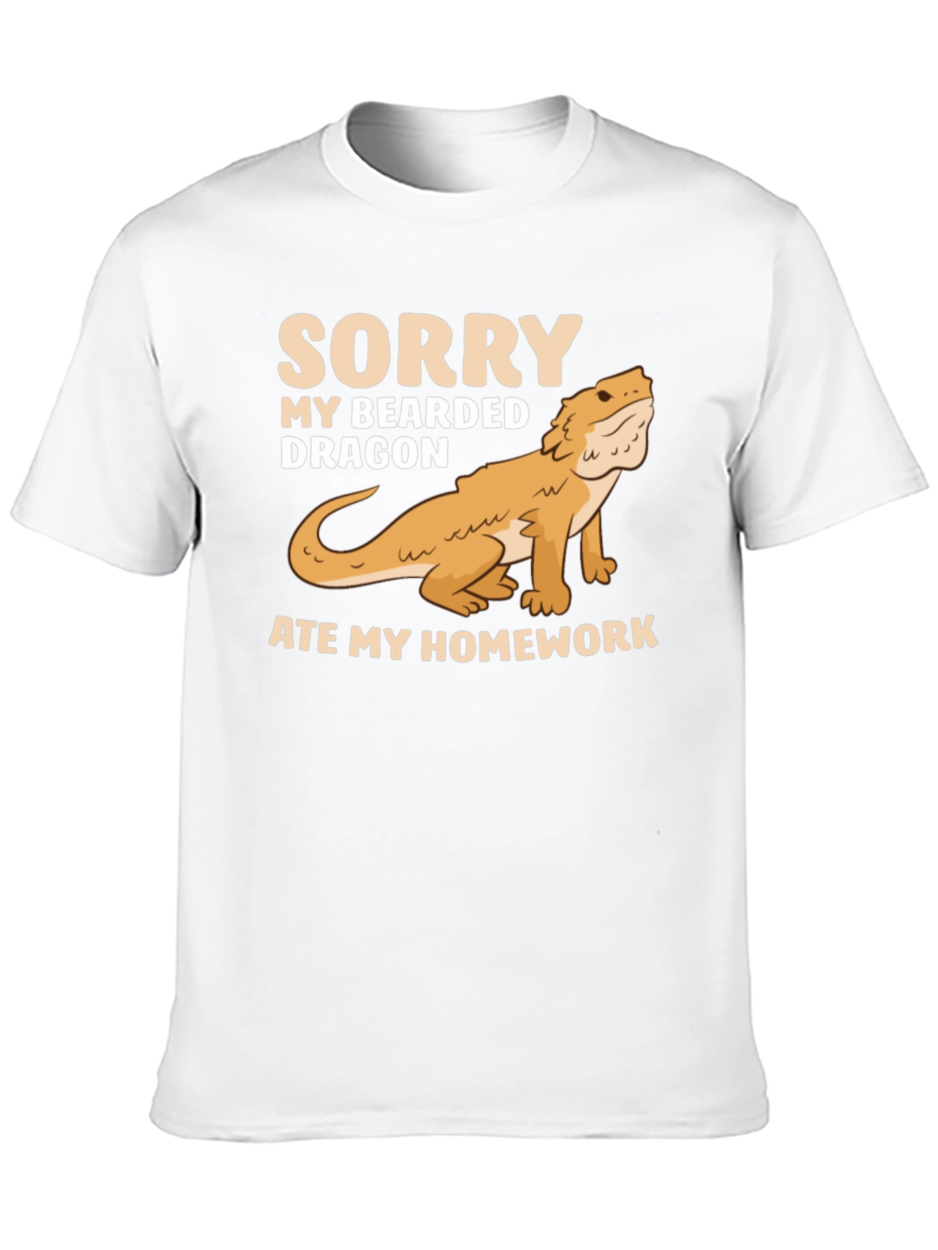 Black Bearded Dragon Ate My Homework Black T-Shirt view 10