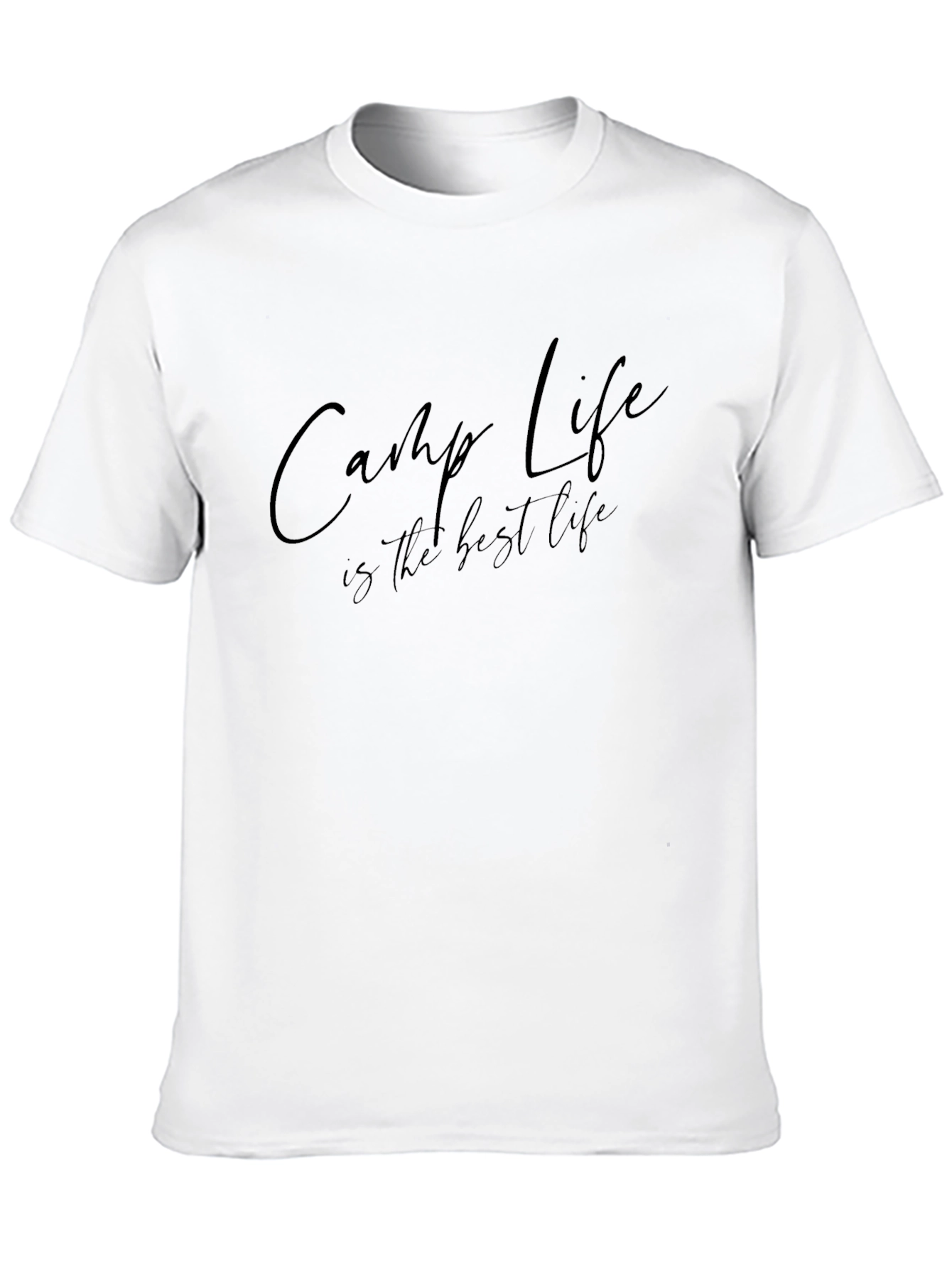 Black Camp Life T-Shirt - Best Life Camping Tee view 10