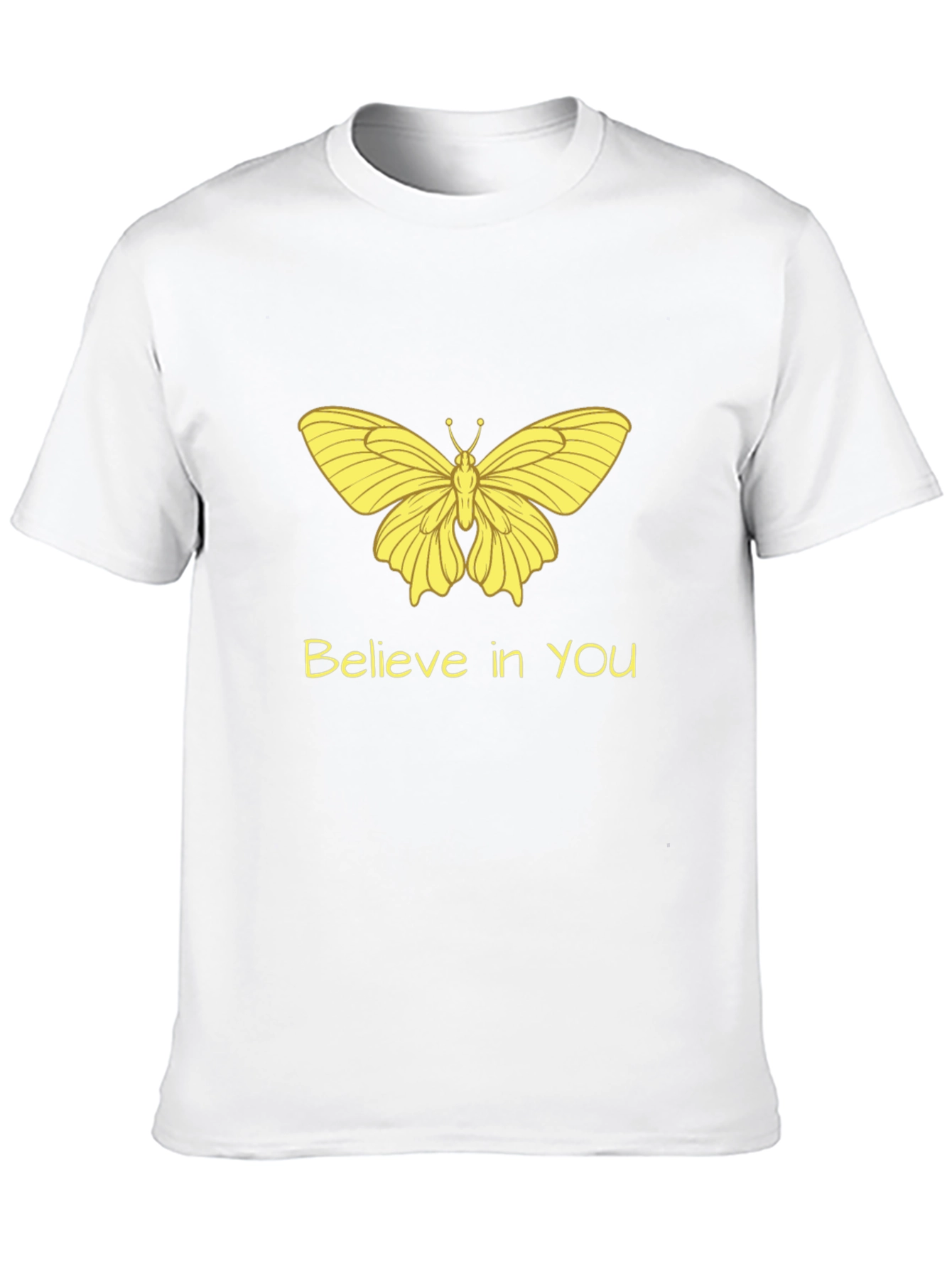 Black Believe Butterfly T-Shirt - Stylish and Motivational view 10
