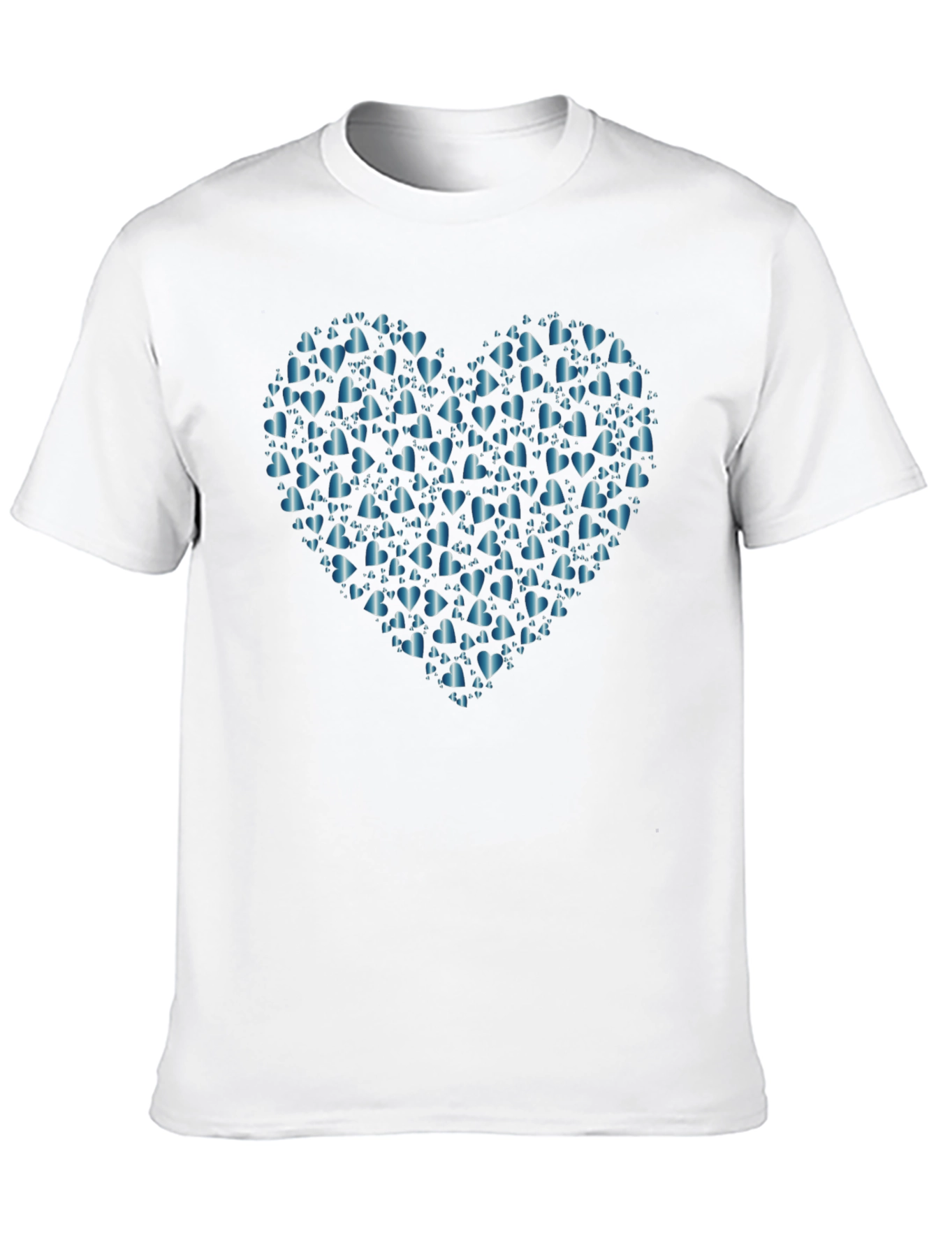 Black Heart of Hearts Tee - Black Cotton Casual Wear view 10