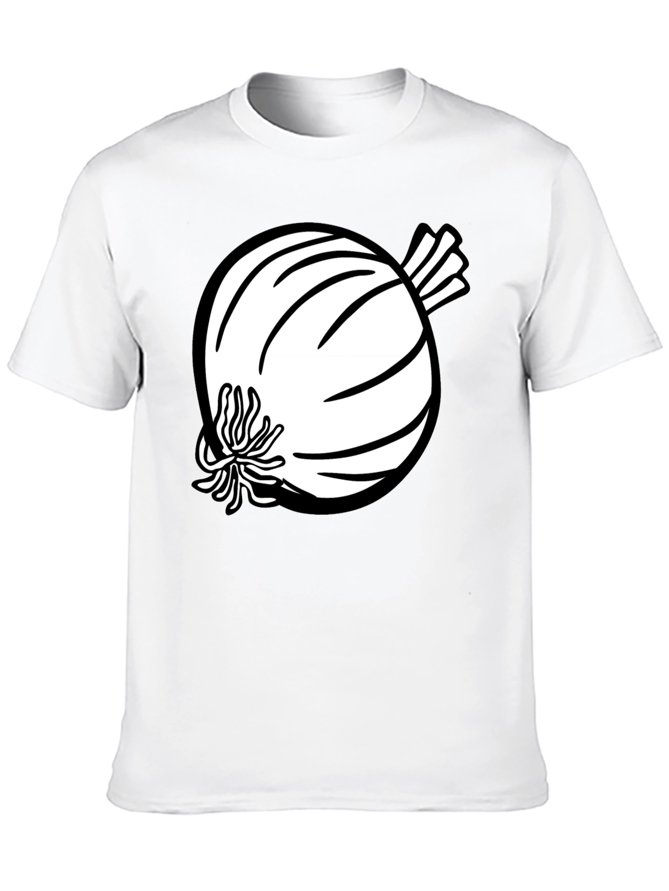 Black Onion Graphic Tee - Black Cotton Blend T-Shirt view 10