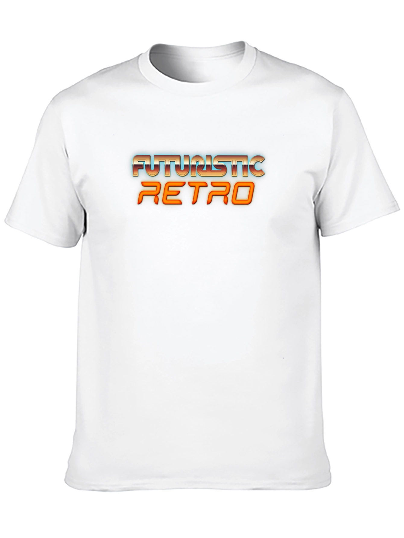 Black Futuristic Retro Graphic Tee - Black T-Shirt view 10