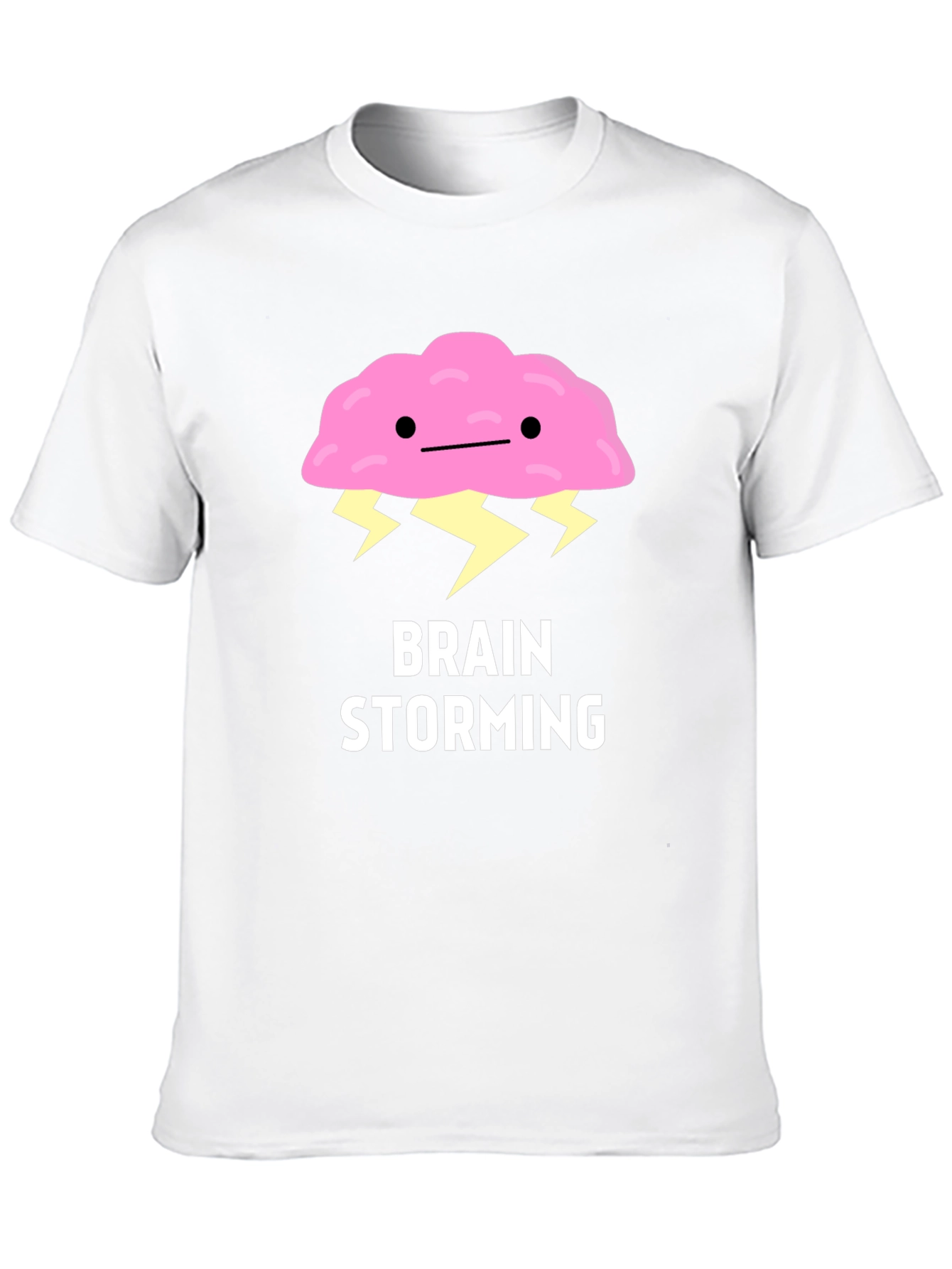 Black Brain Storming Graphic T-Shirt view 10