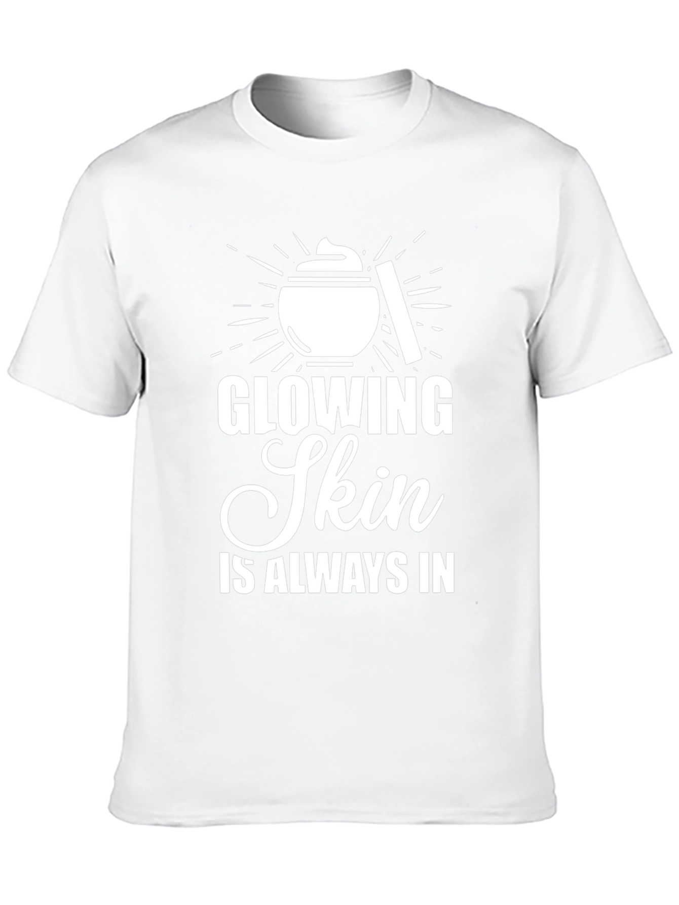 Black Glowing Skin T-Shirt - Beauty & Style view 10
