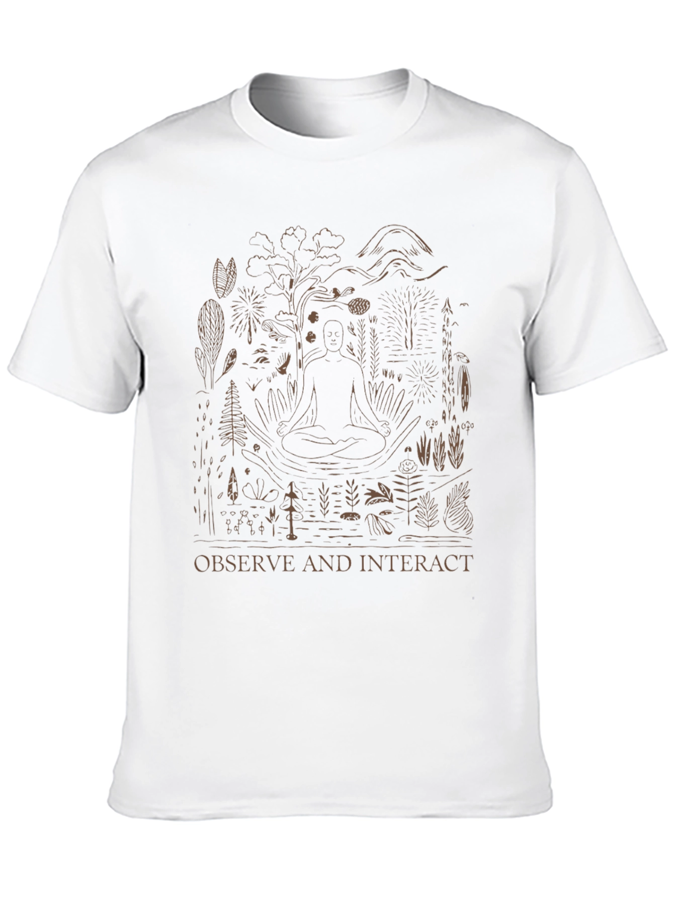 Black Observe and Interact Graphic Tee view 10