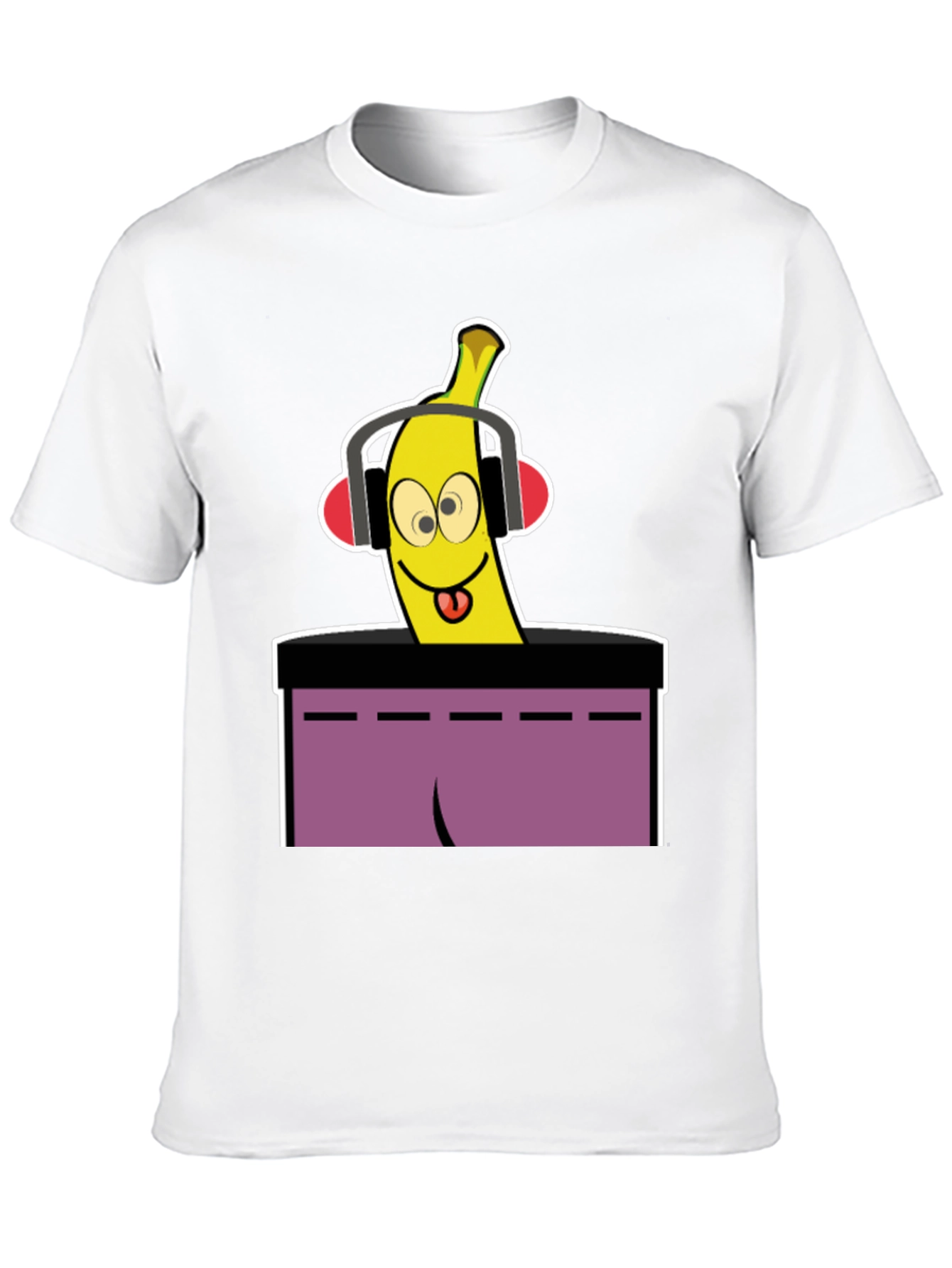 Black DJ Banana T-Shirt - Quirky Graphic Tee view 10