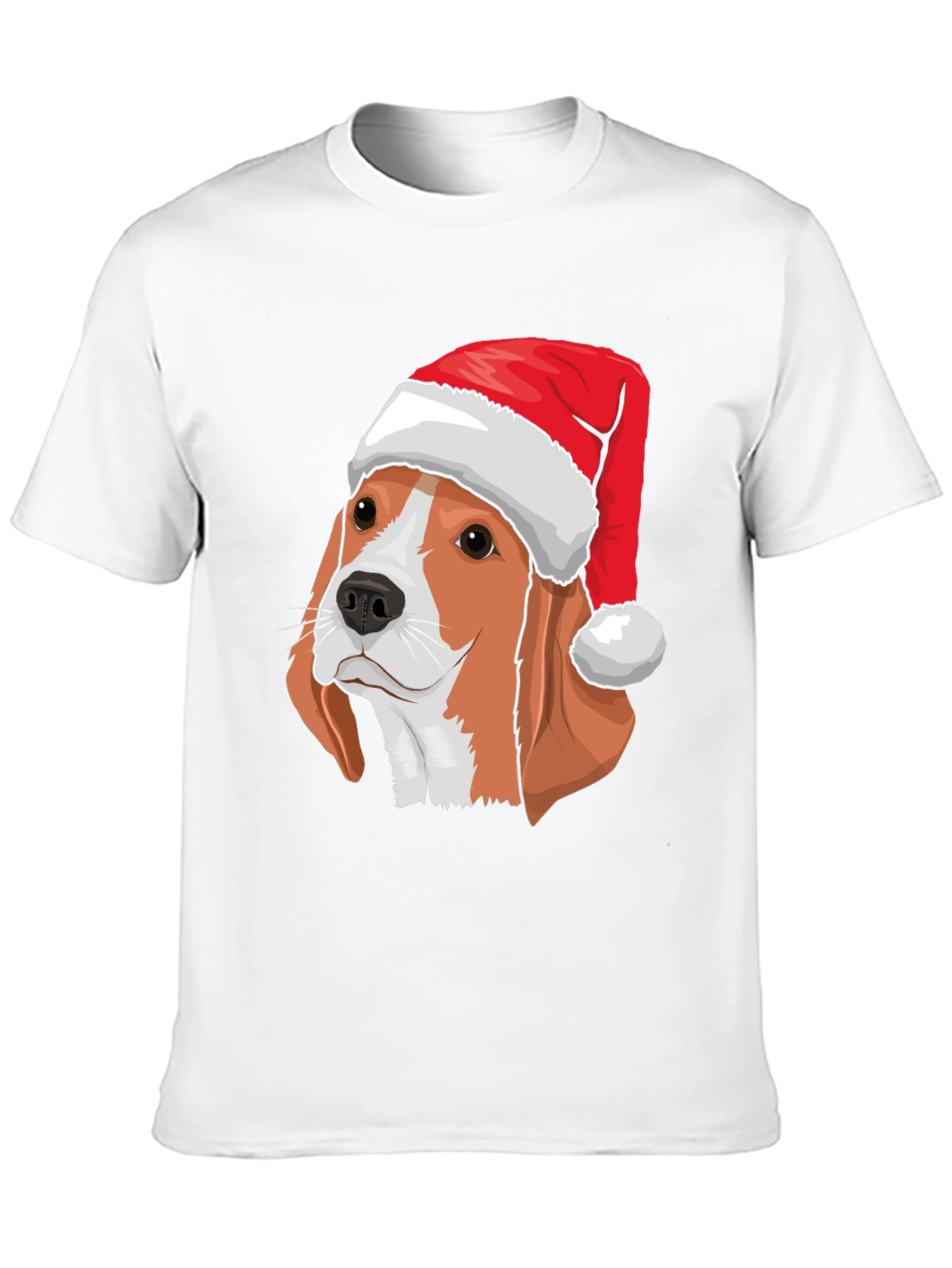 Black Festive Beagle Christmas T-Shirt view 10