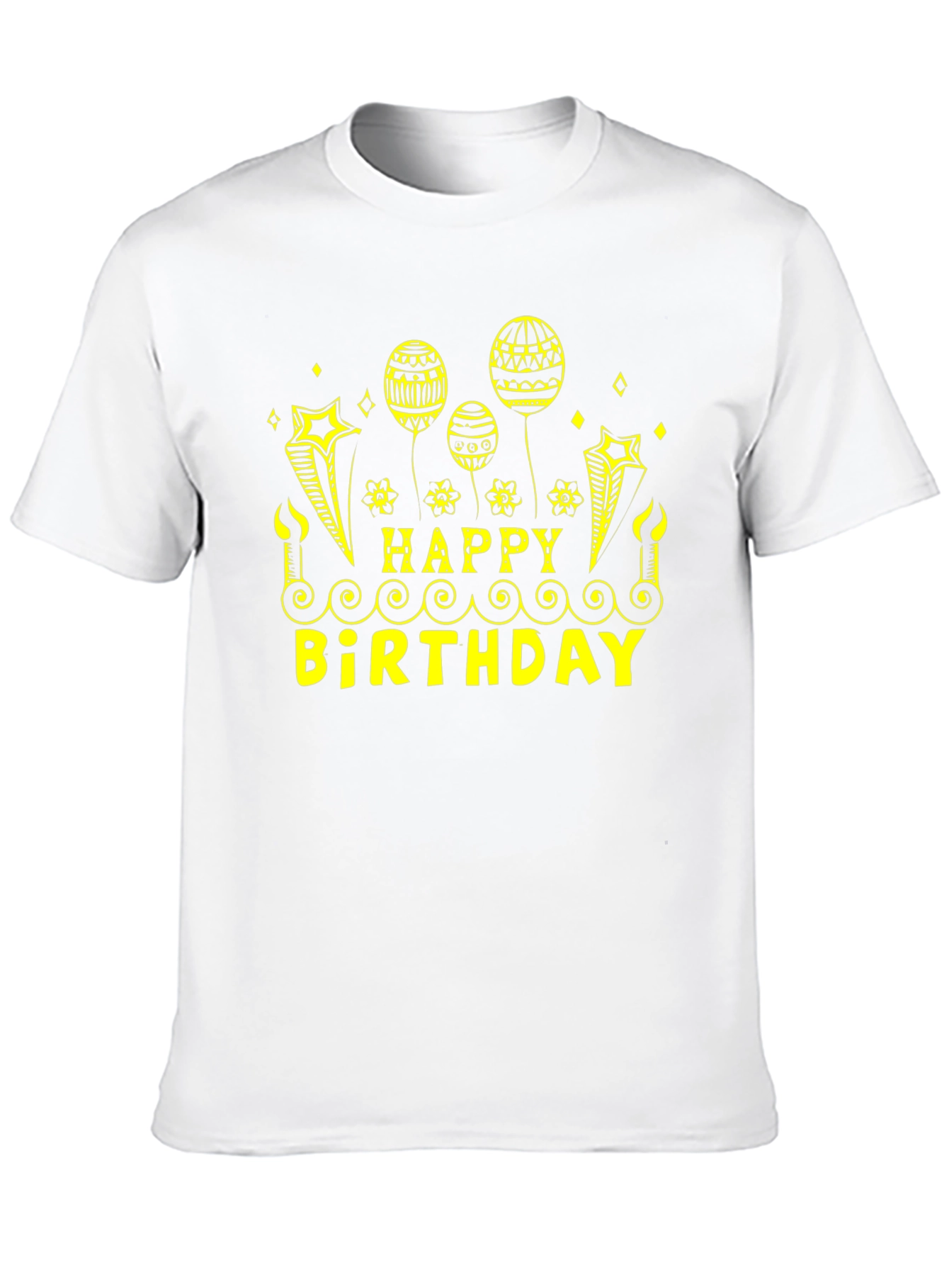 Black Happy Birthday Black T-Shirt view 10